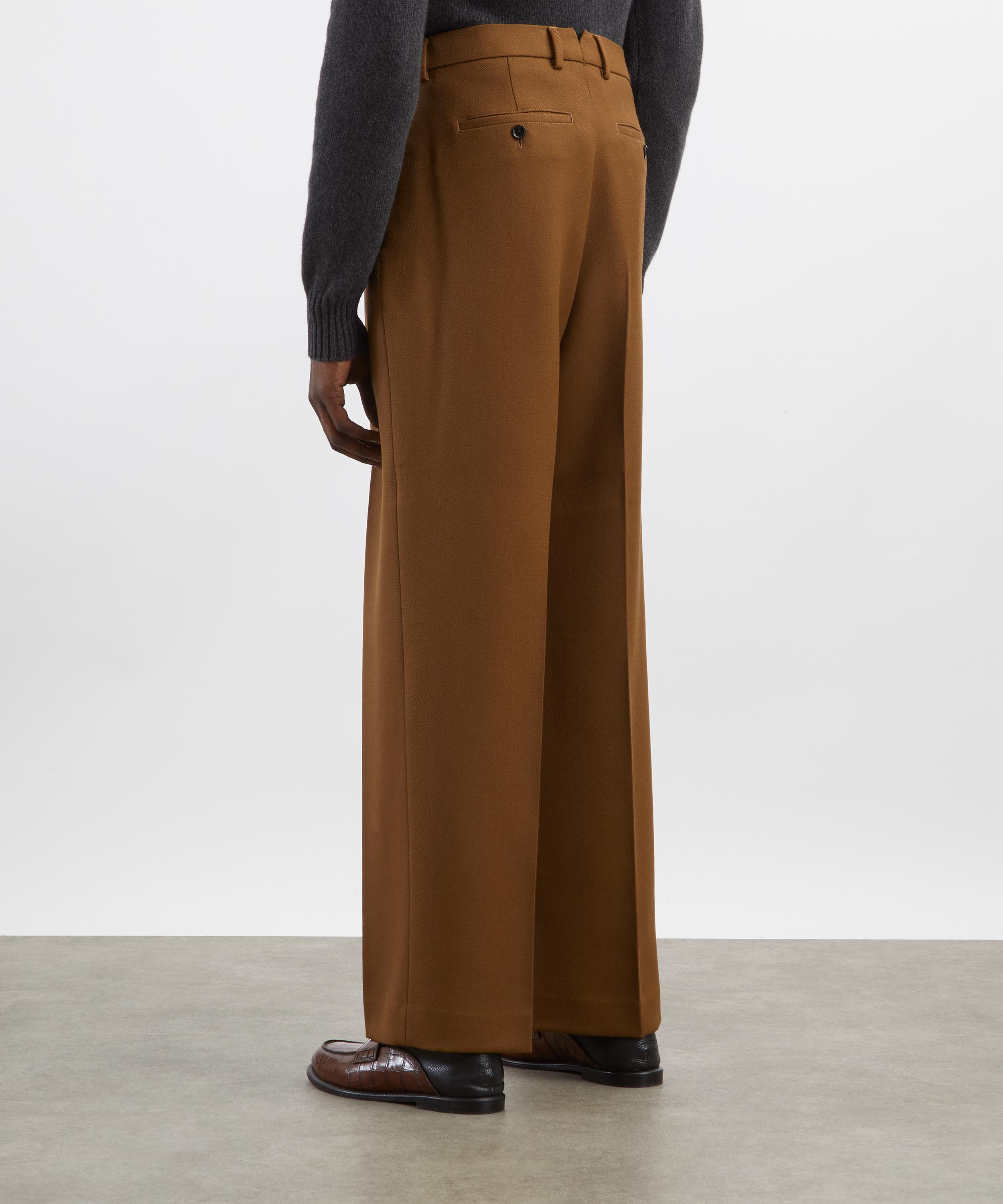 Ami - Wool Tabs Wide-leg Trousers image number 3