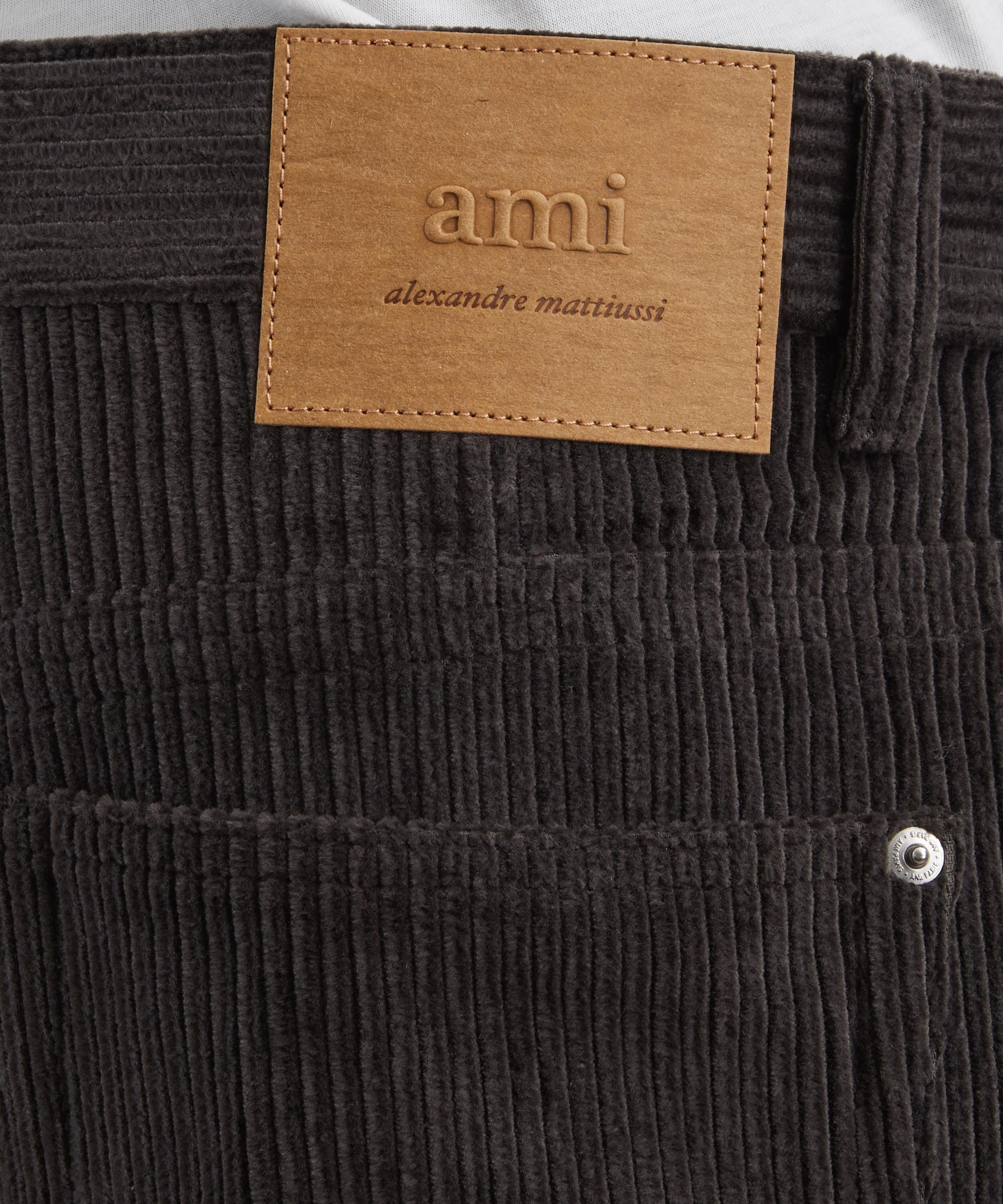 Ami - Wide-Leg Corduroy Trousers image number 4