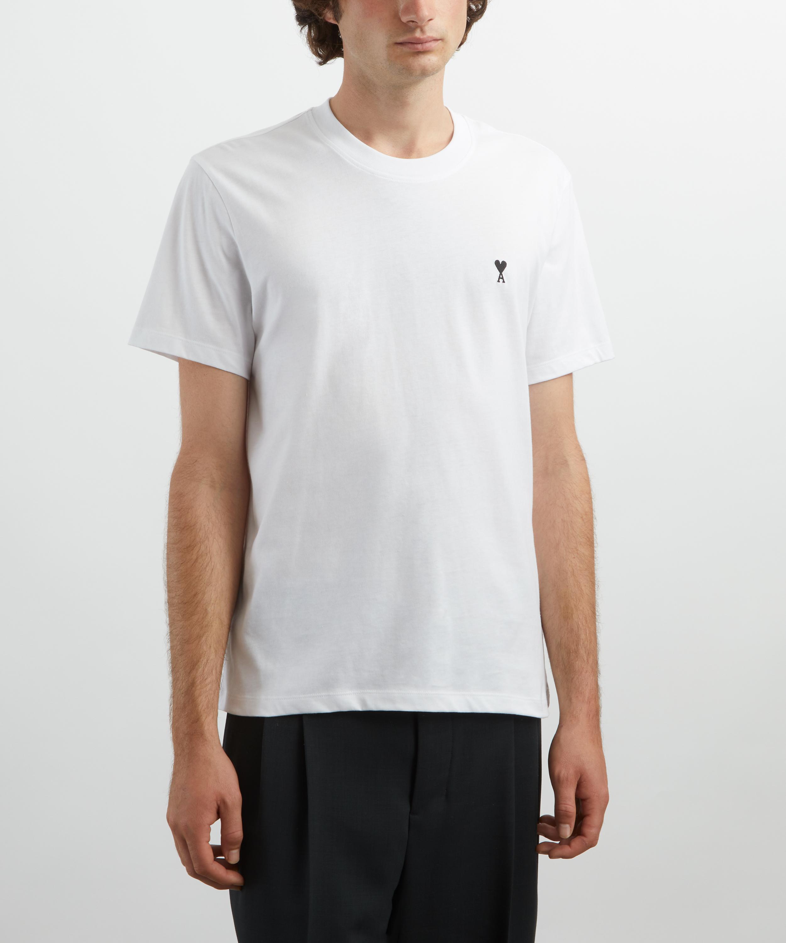 Ami - Cotton Contrast Ami de Coeur T-Shirt image number 2