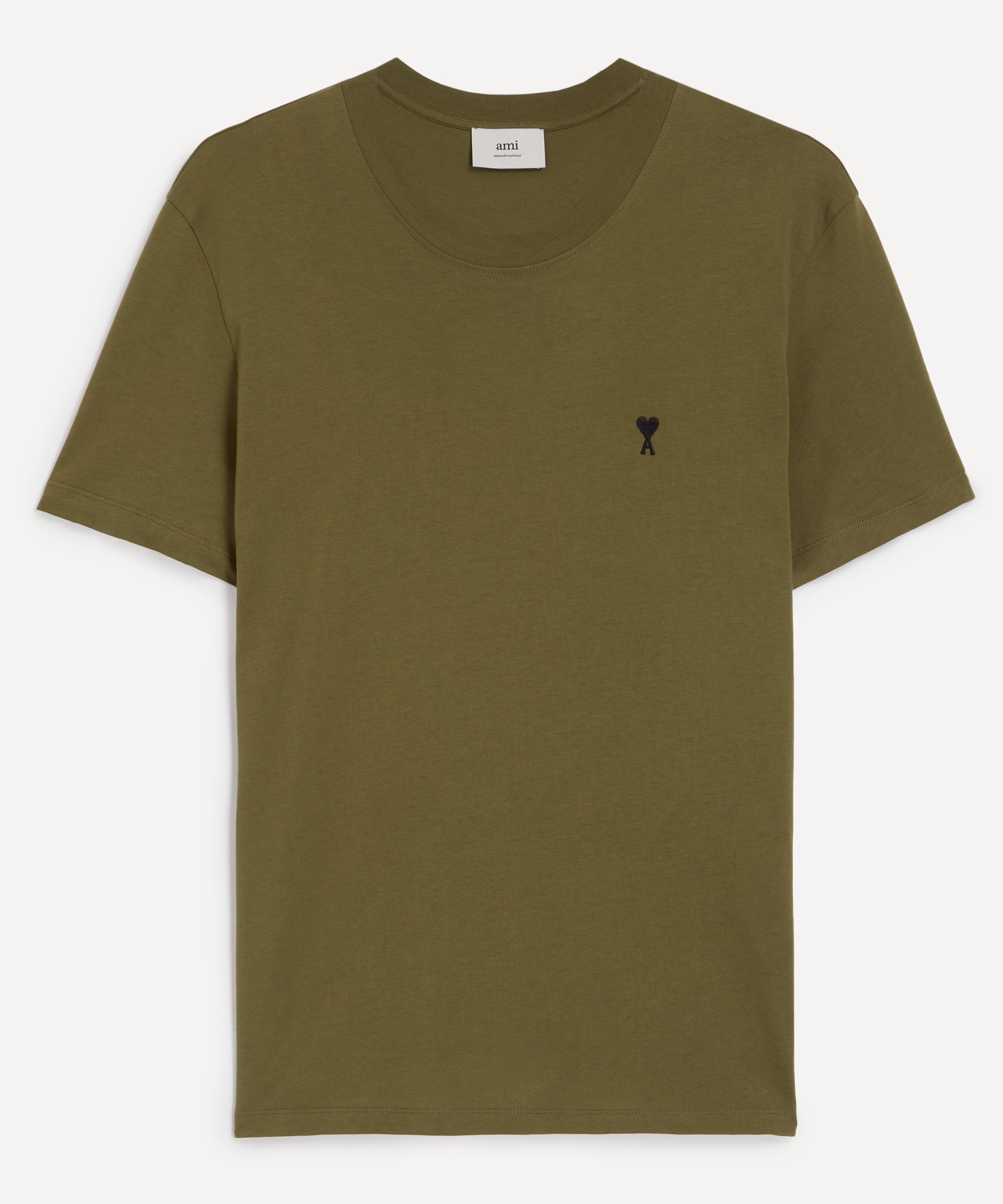 Ami - Cotton Contrast Ami de Coeur T-Shirt image number 0