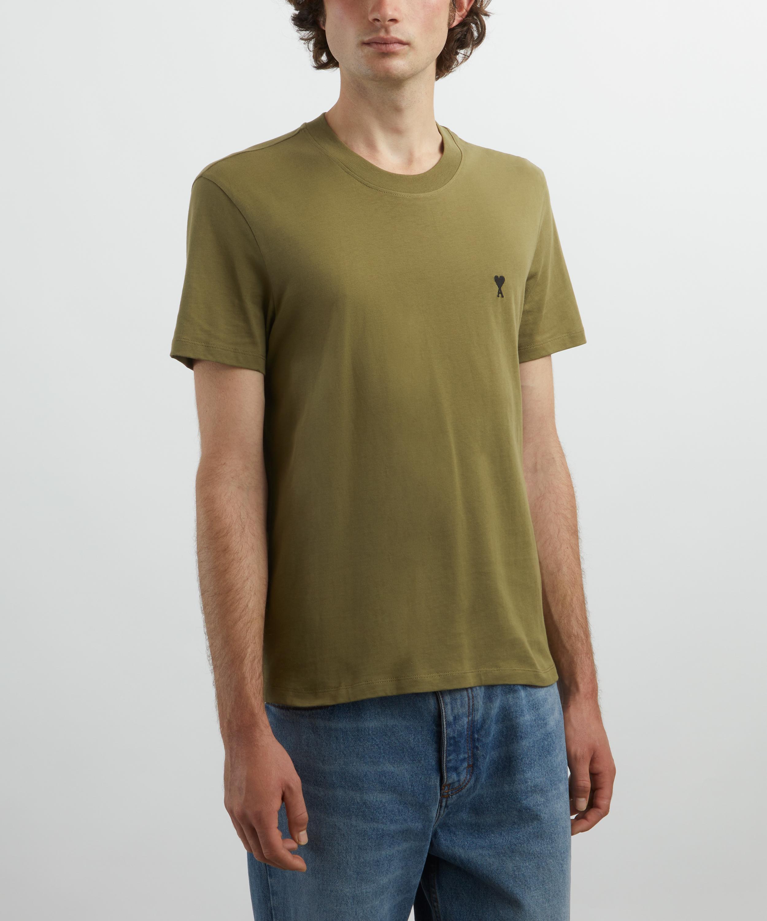 Ami - Cotton Contrast Ami de Coeur T-Shirt image number 2