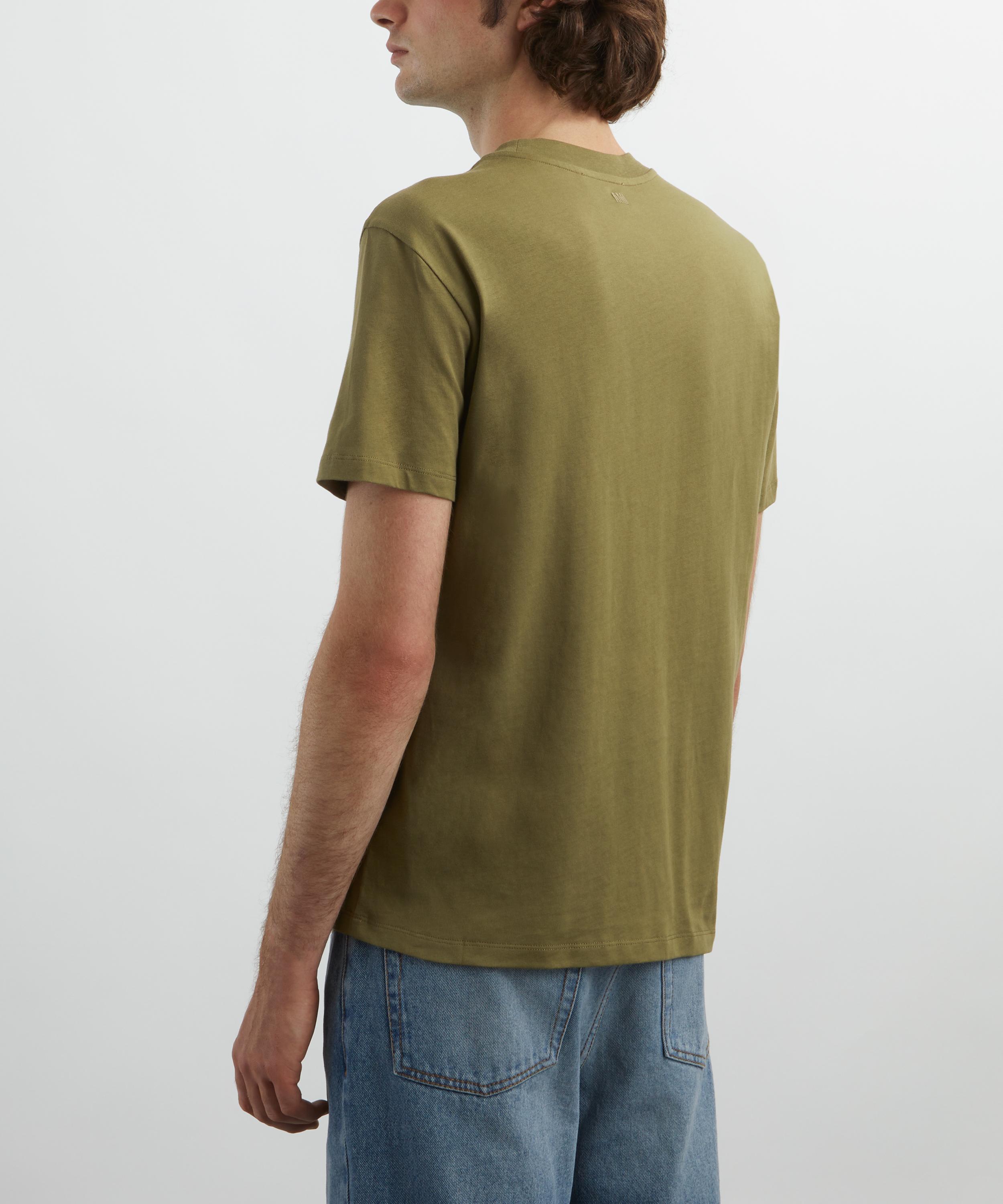 Ami - Cotton Contrast Ami de Coeur T-Shirt image number 3