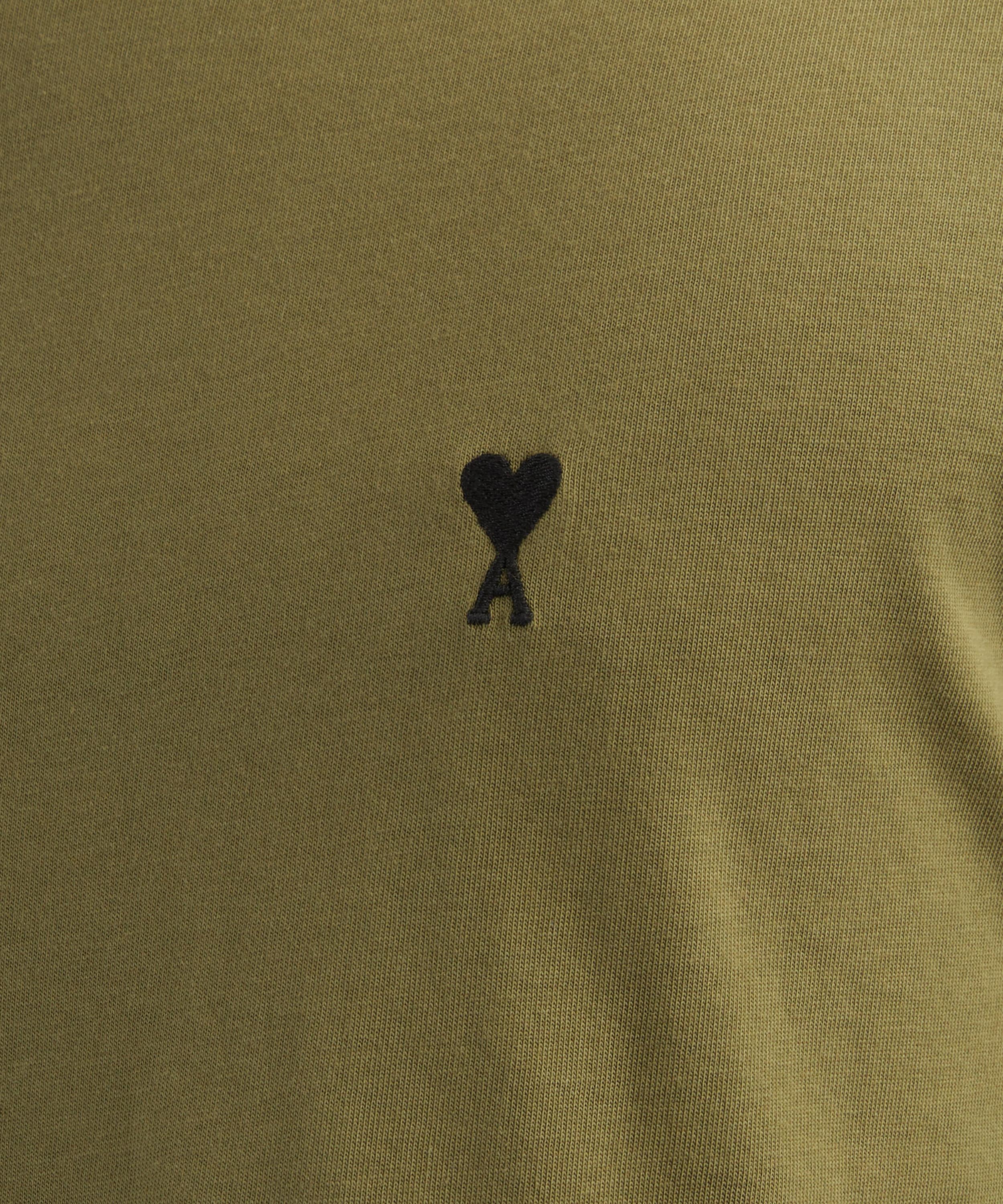 Ami - Cotton Contrast Ami de Coeur T-Shirt image number 4