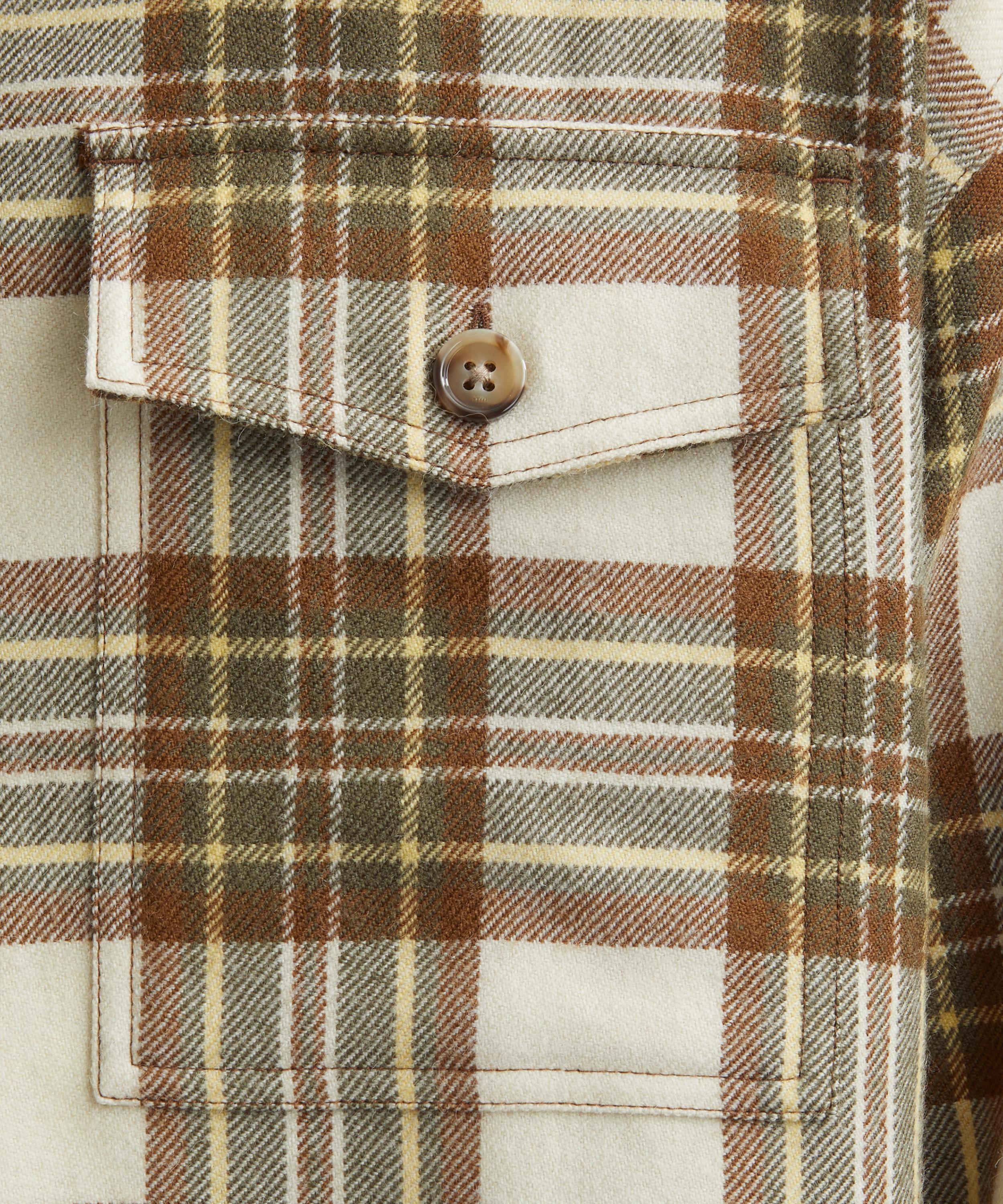 Ami - Check Wool Overshirt image number 4