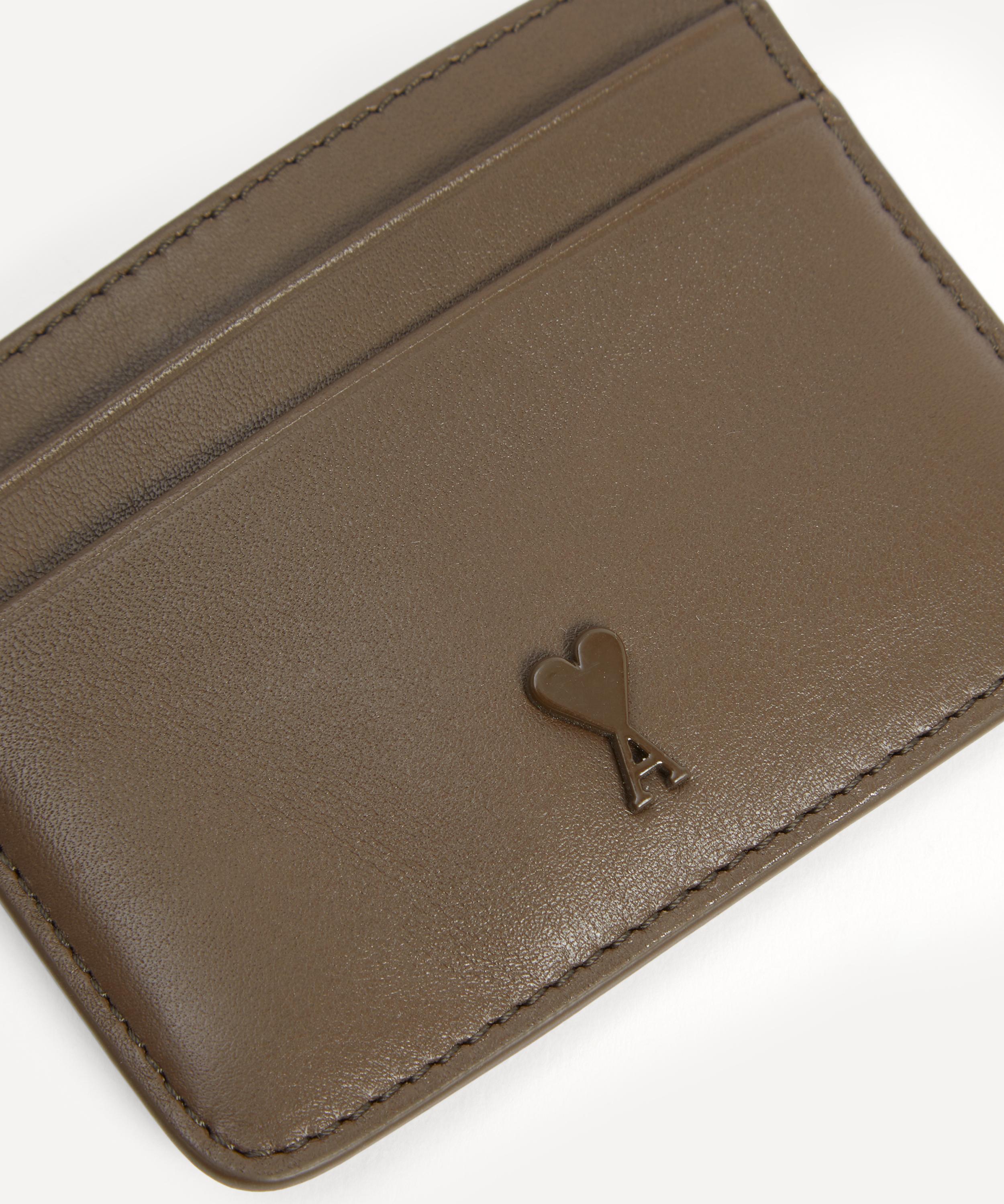 Ami - Smooth Leather Ami De Coeur Card Holder image number 4
