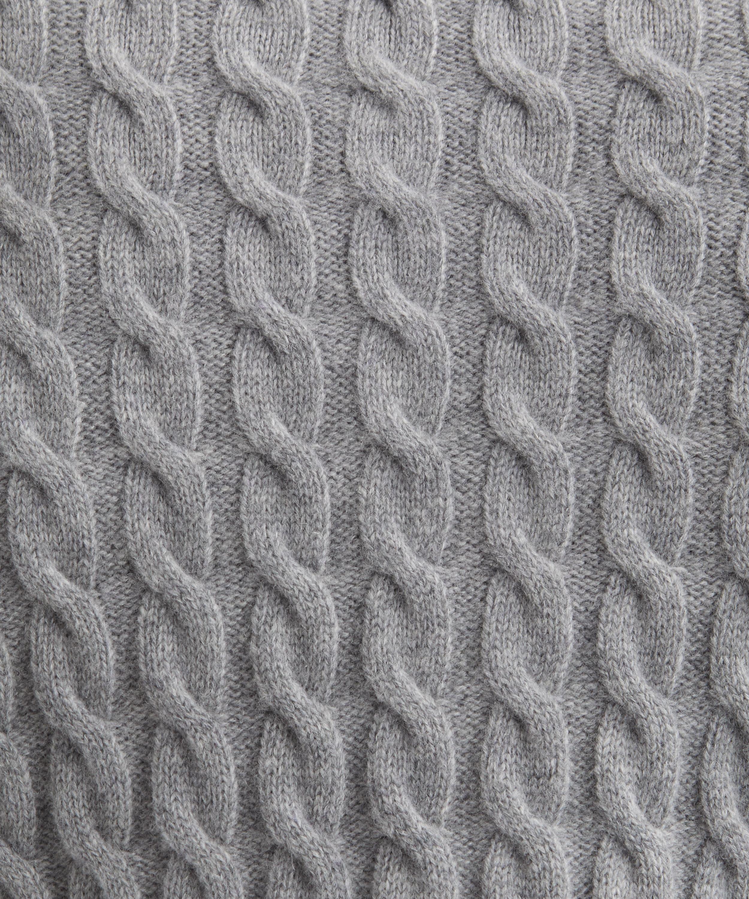 Ami - Cable-Knit Polo Jumper image number 4