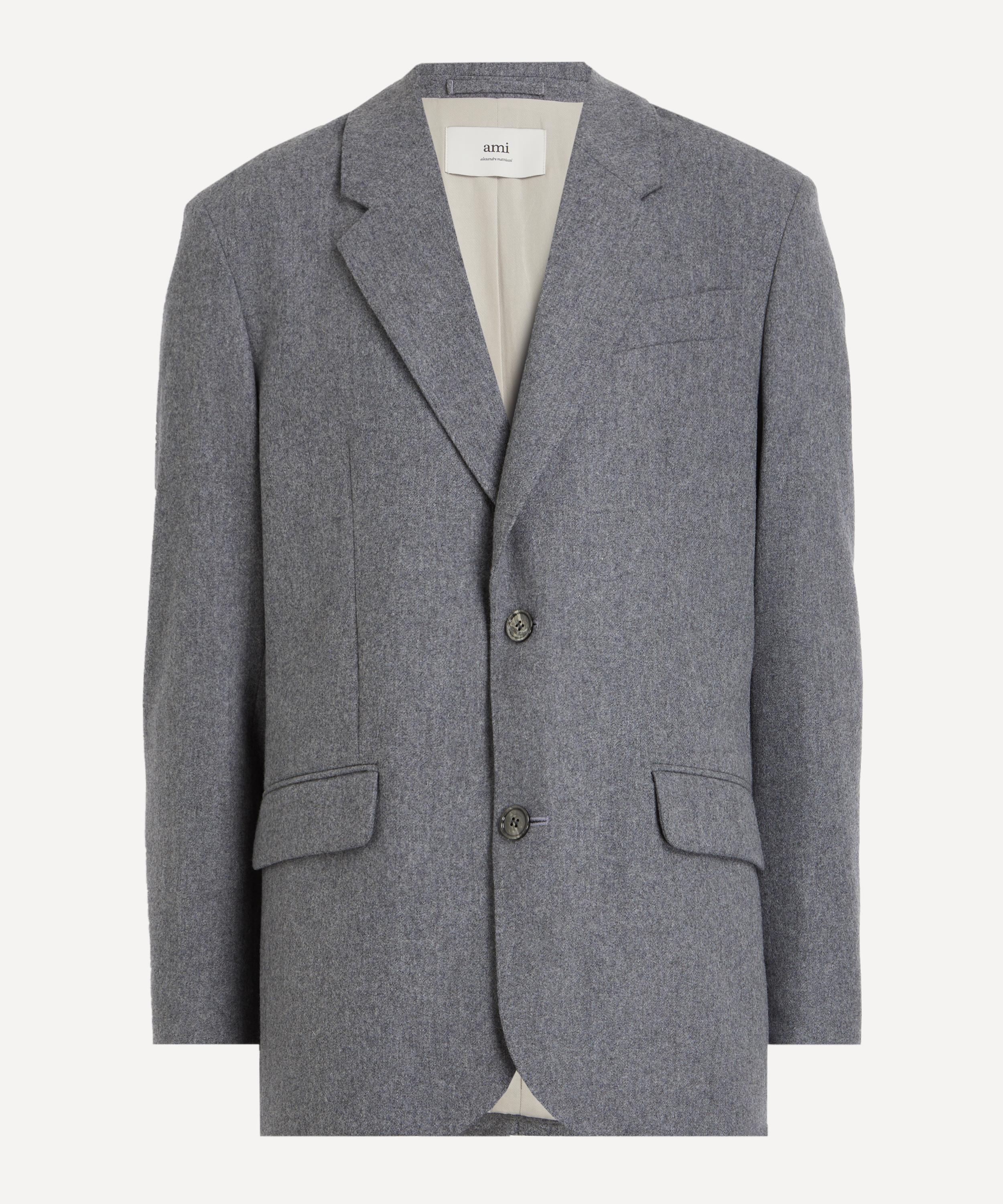 Ami - Grey Wool Loose Blazer image number 0