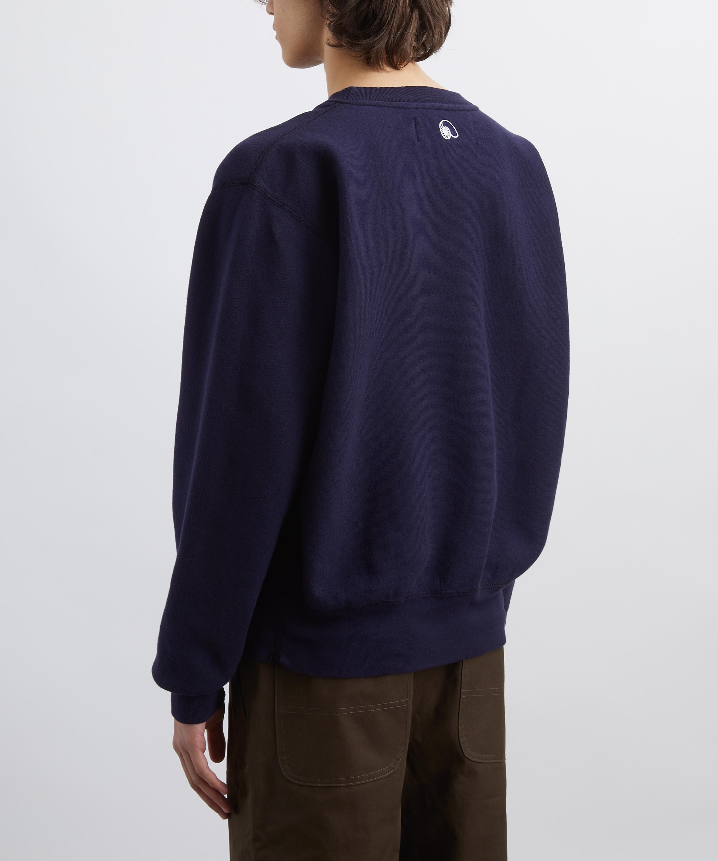 Aaron Levine - Navy Crew-Neck Sweatshirt image number 3