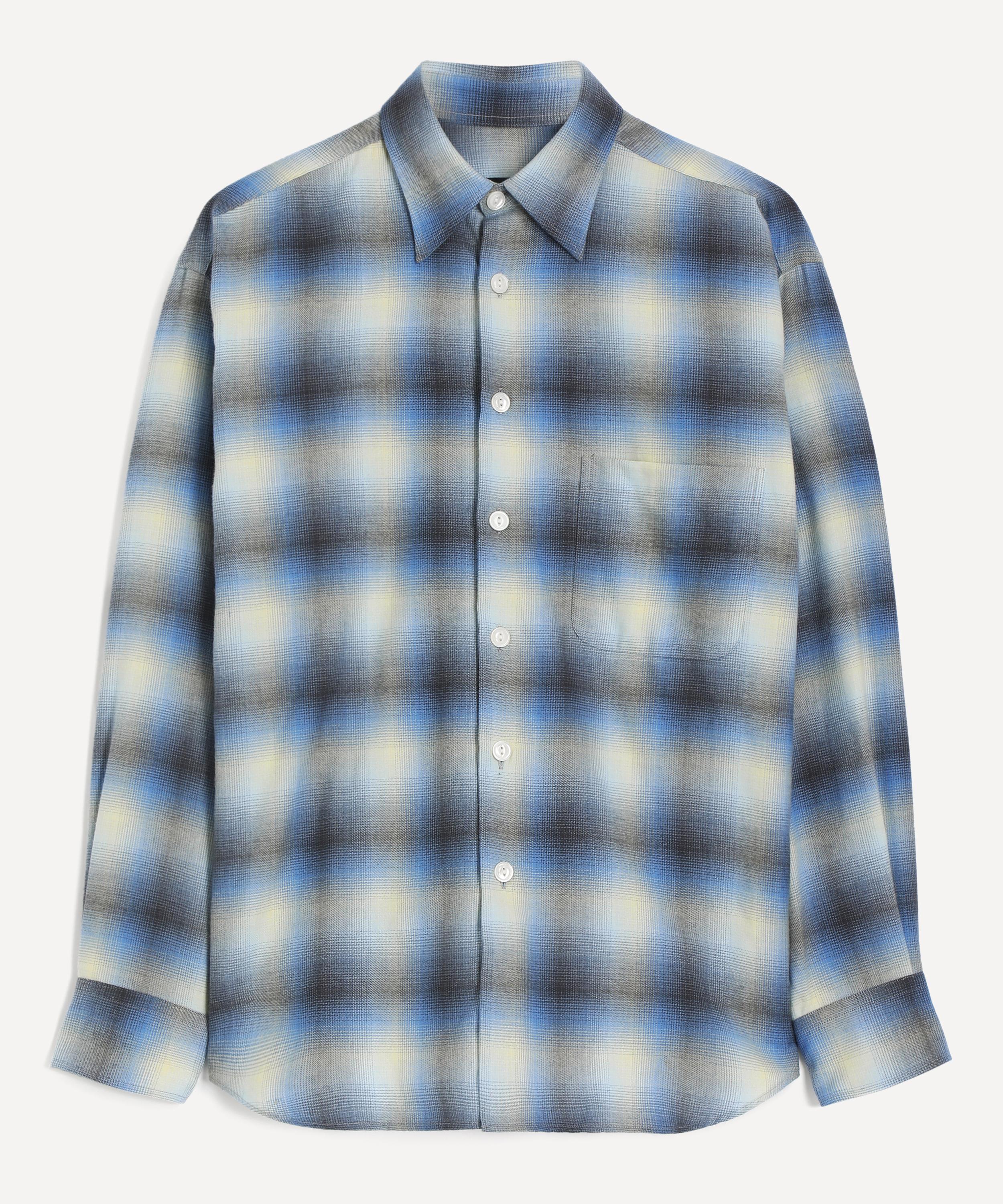 Aaron Levine - Sapphire Shadow Flannel Shirt 