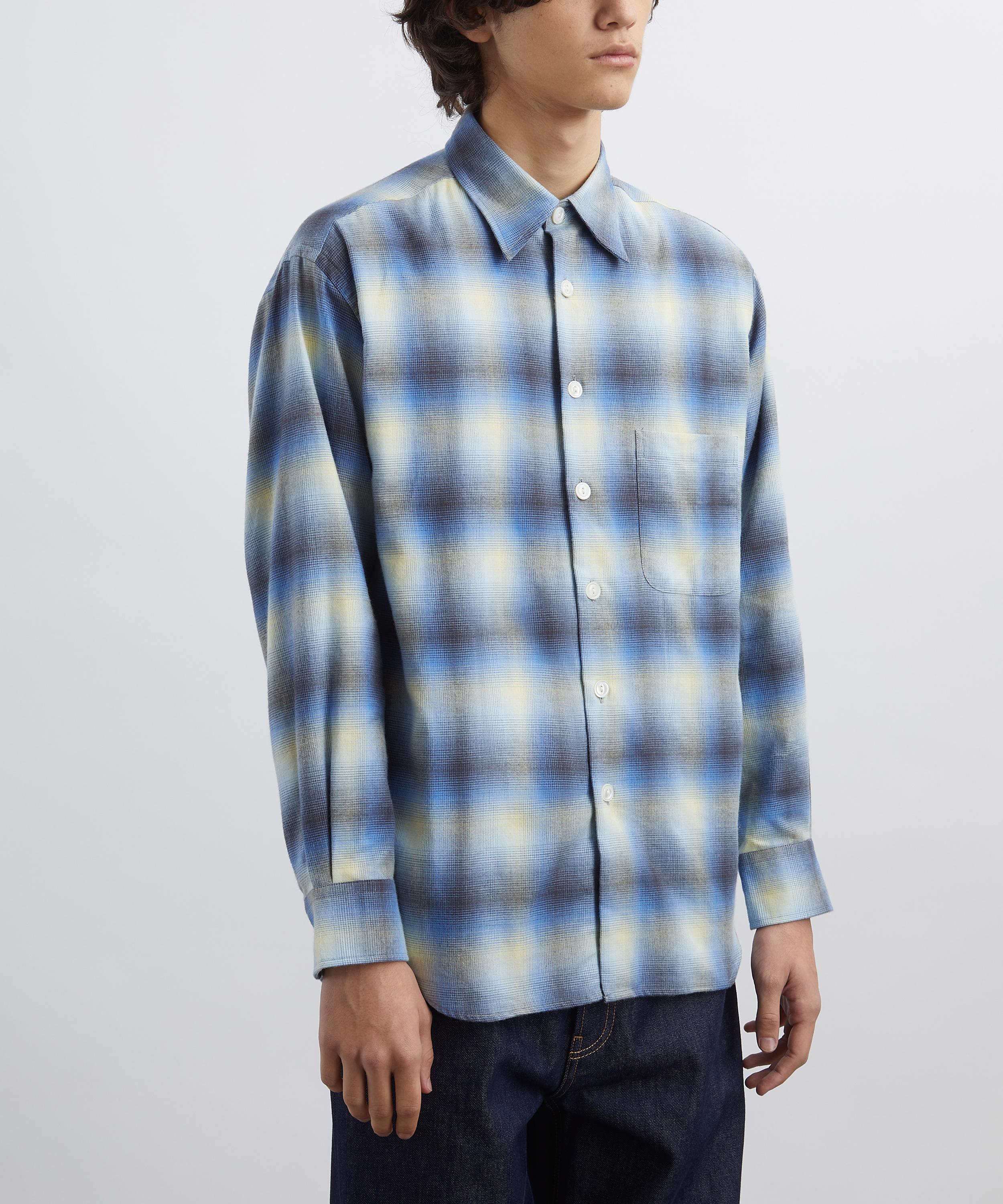 Aaron Levine - Sapphire Shadow Flannel Shirt  image number 2