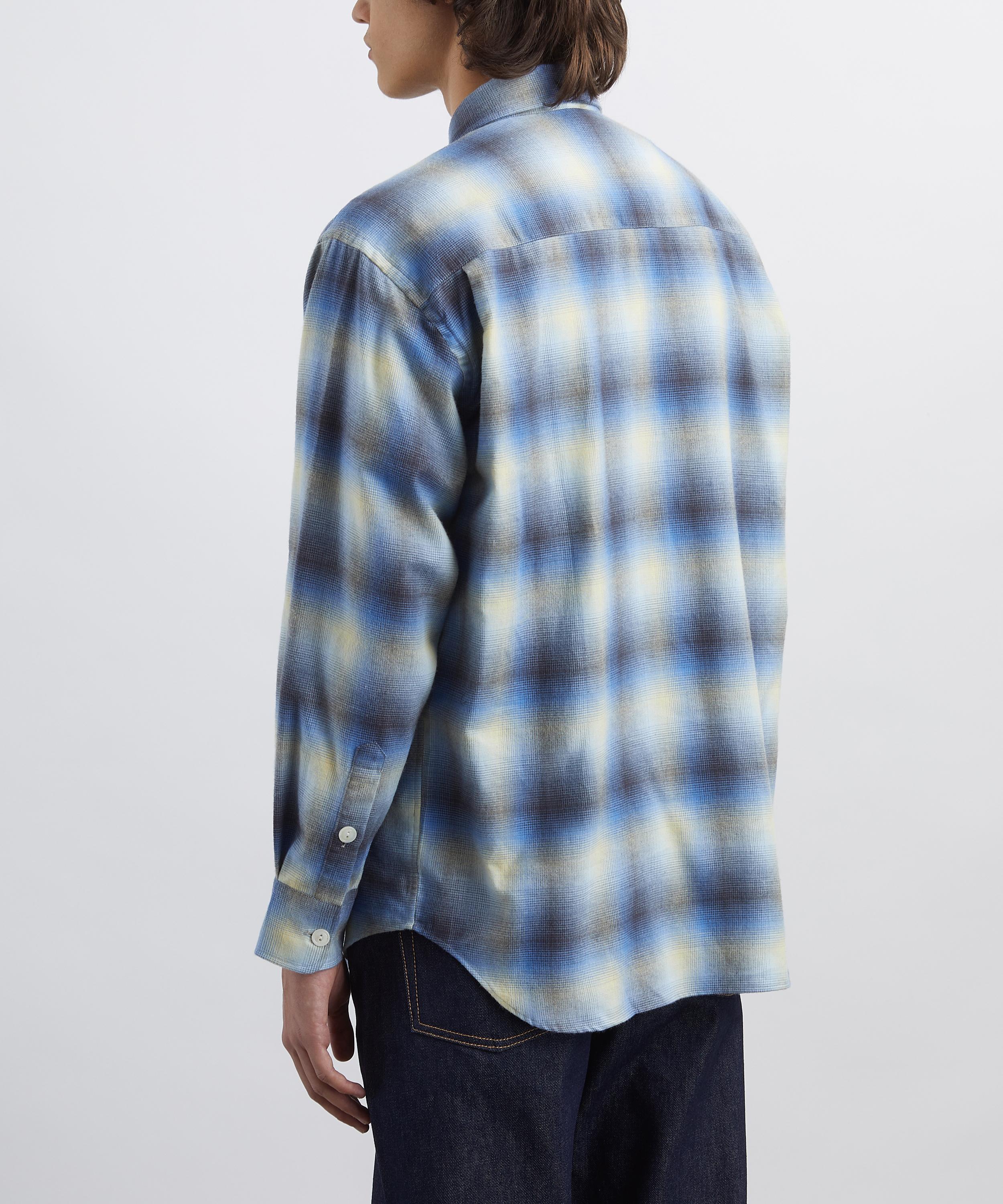 Aaron Levine - Sapphire Shadow Flannel Shirt  image number 3