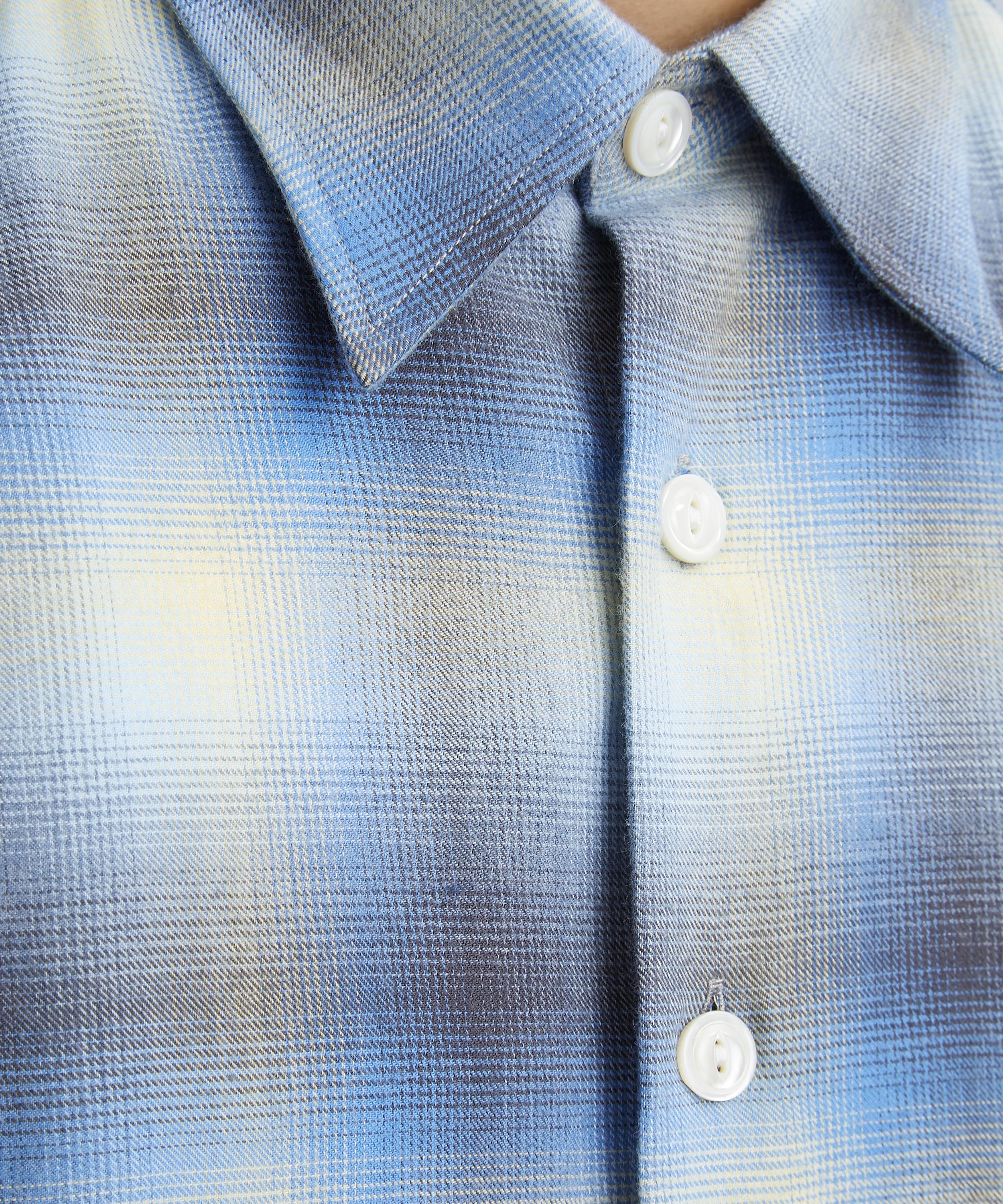 Aaron Levine - Sapphire Shadow Flannel Shirt  image number 4