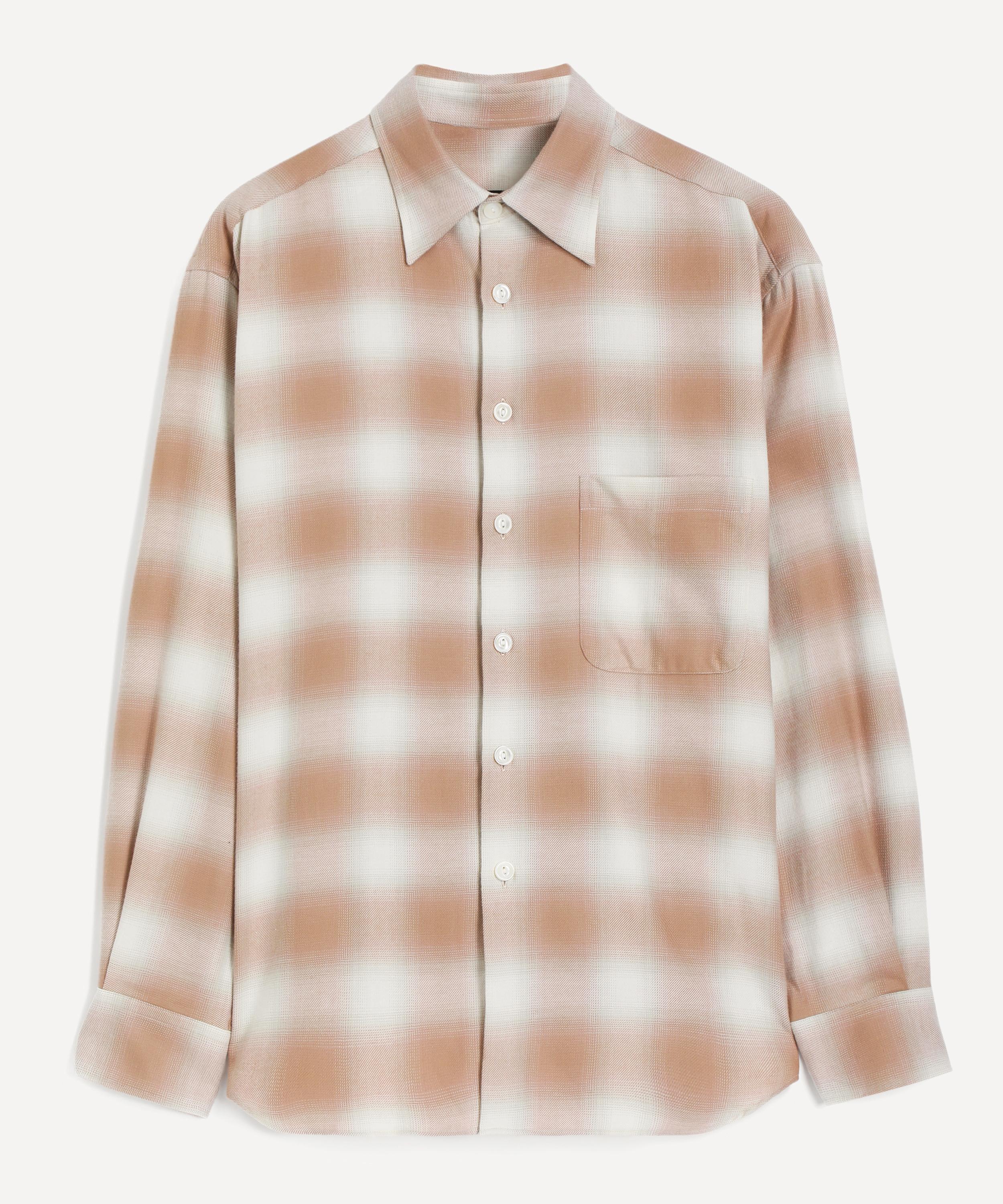 Aaron Levine - Coral Shadow Flannel Shirt 