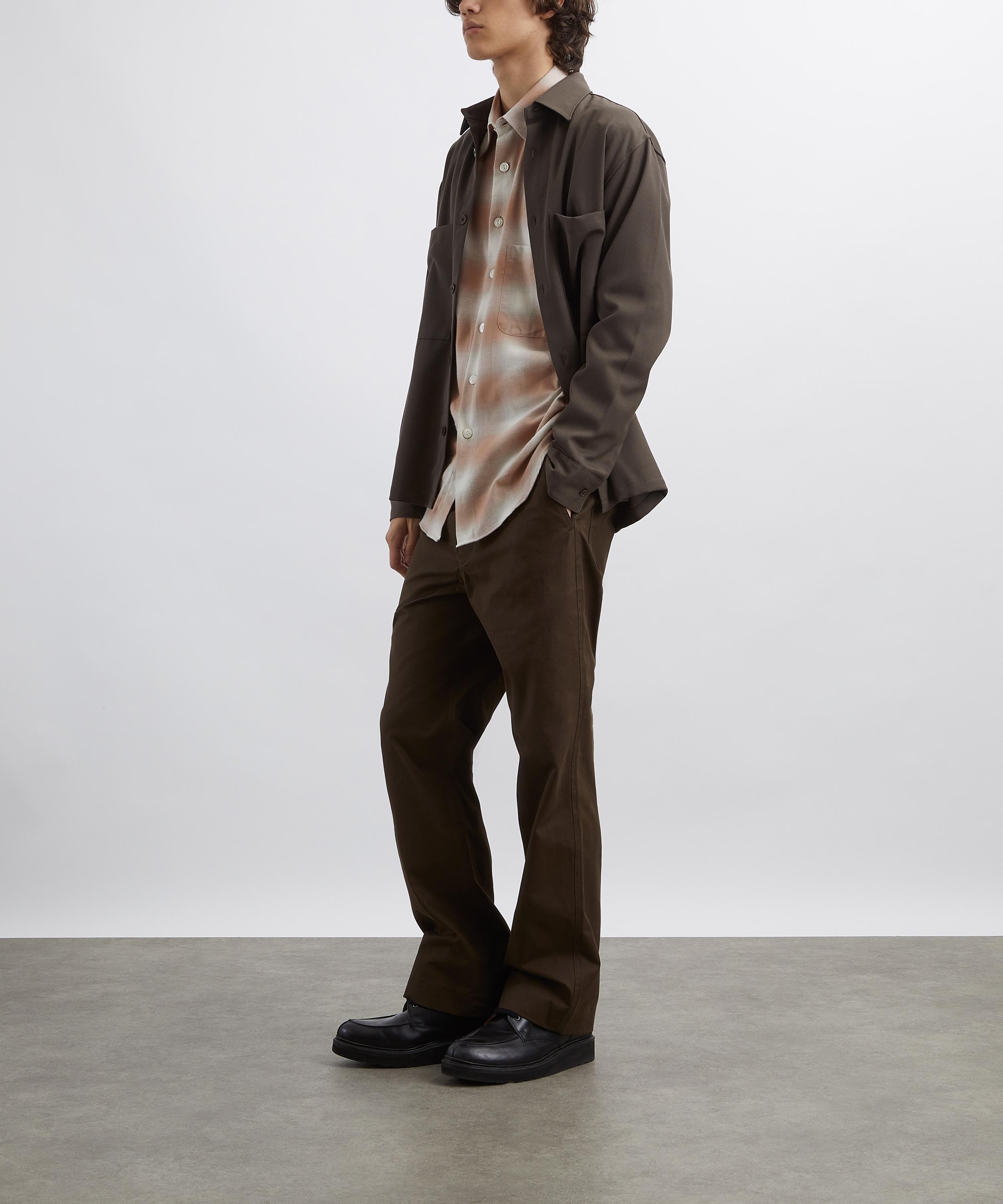 Aaron Levine - Coral Shadow Flannel Shirt  image number 1