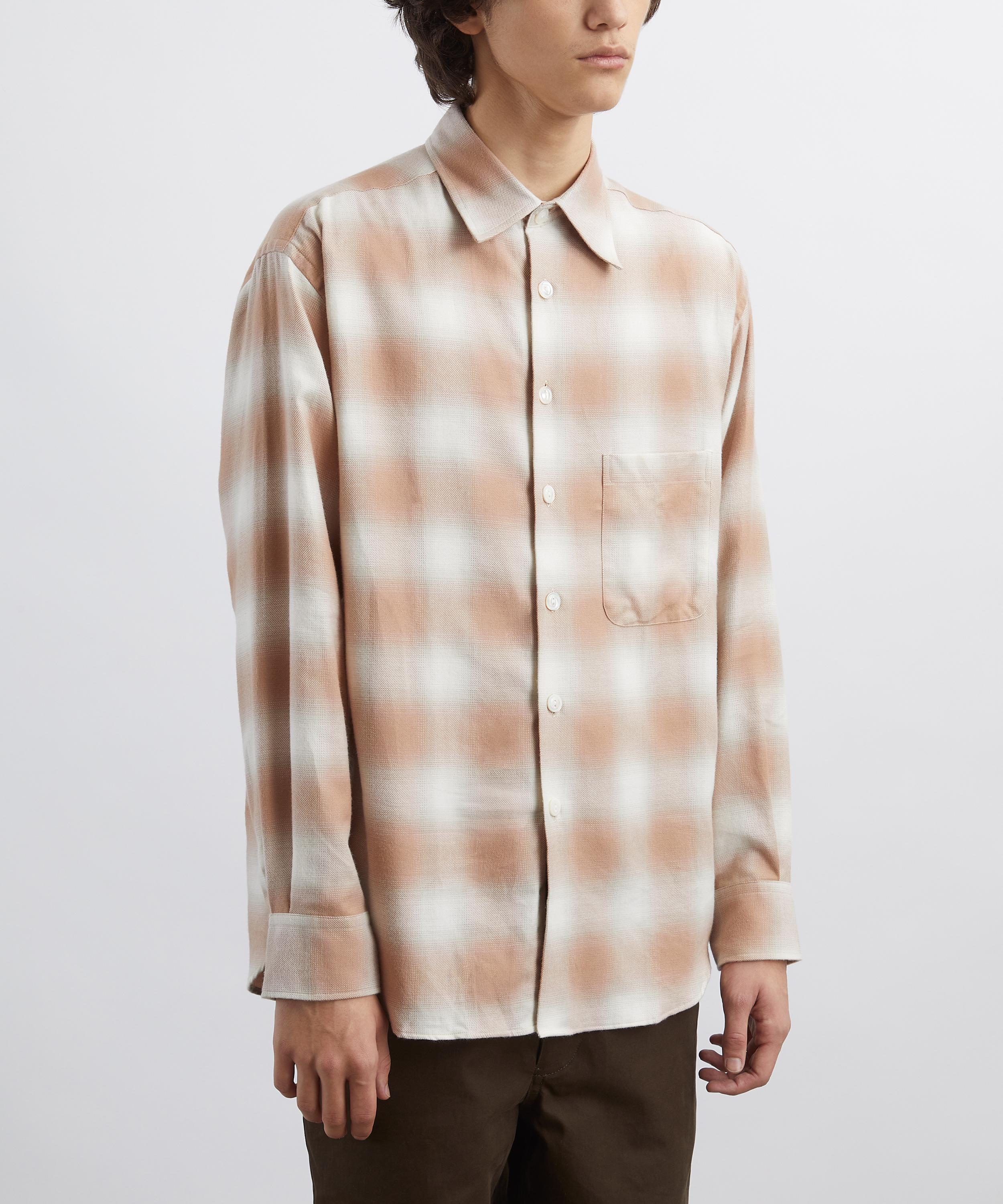 Aaron Levine - Coral Shadow Flannel Shirt  image number 2