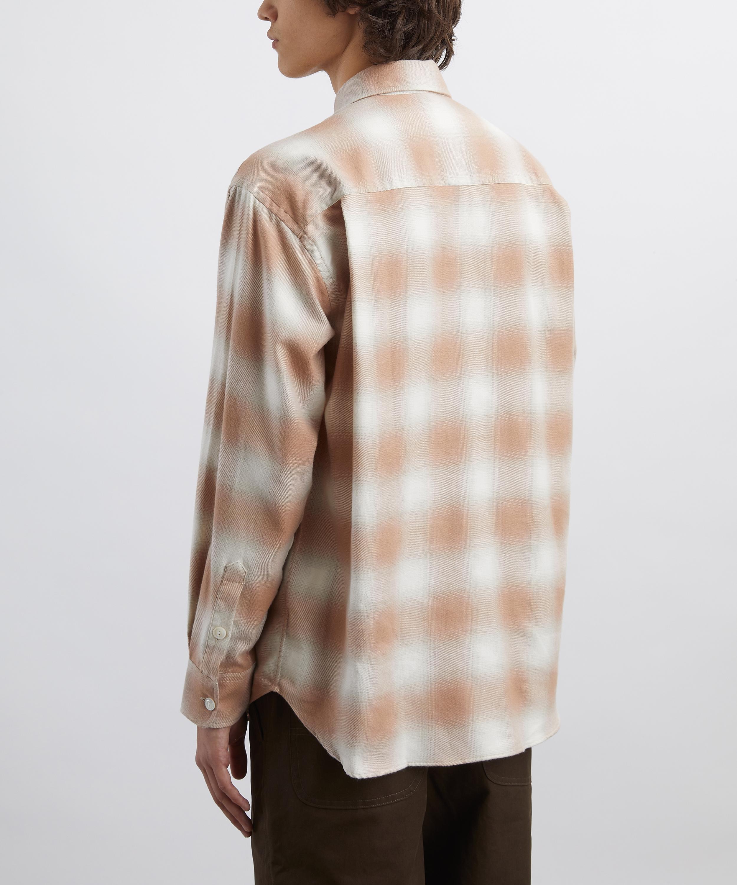 Aaron Levine - Coral Shadow Flannel Shirt  image number 3