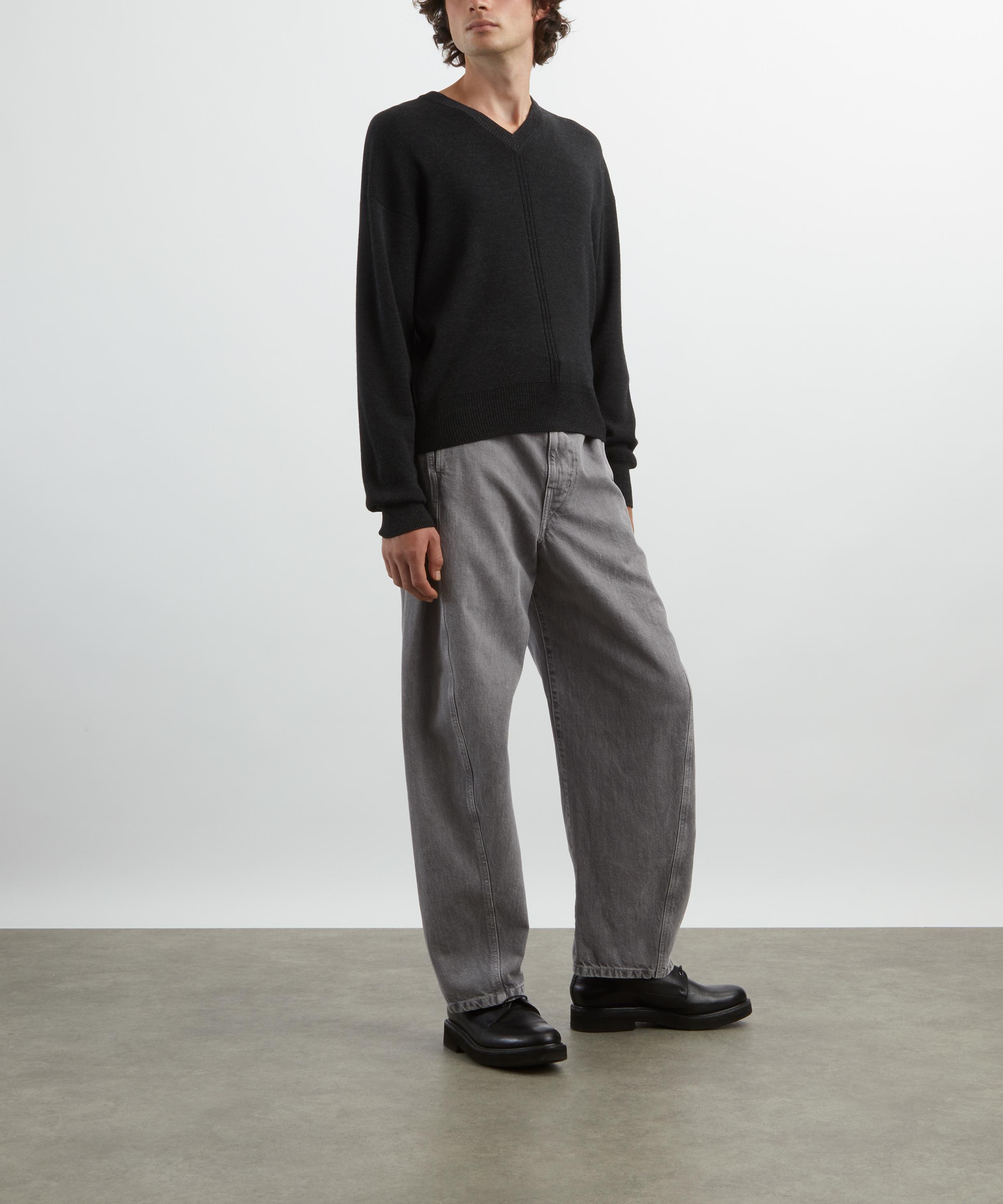 Lemaire - Boxy V-Neck Jumper image number 1