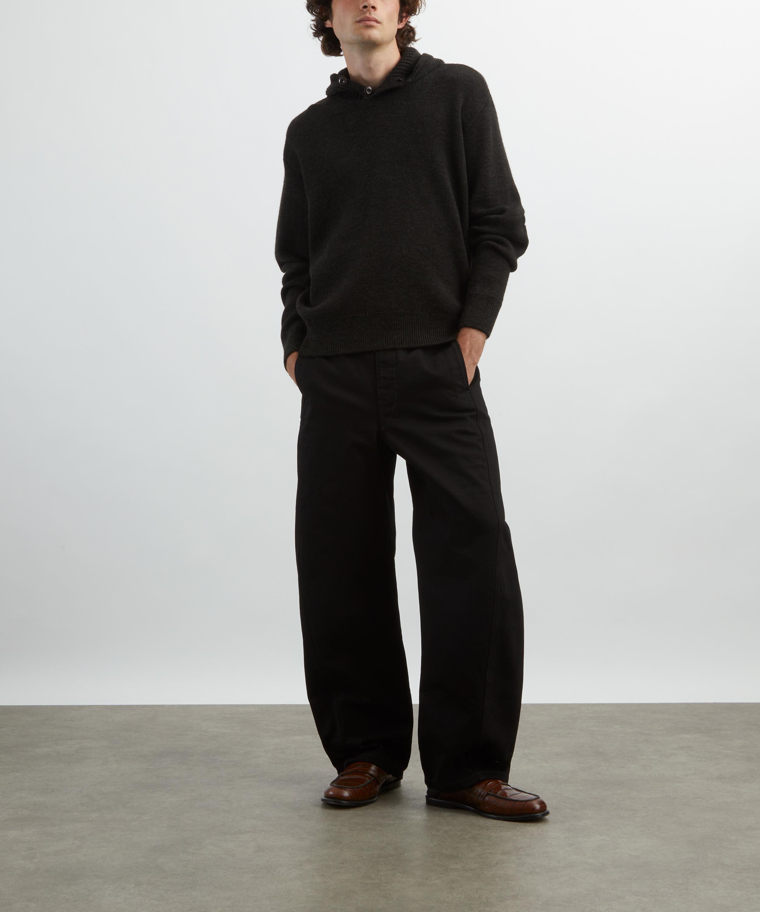 Lemaire - Hooded Alpaca-Wool Jumper image number 1