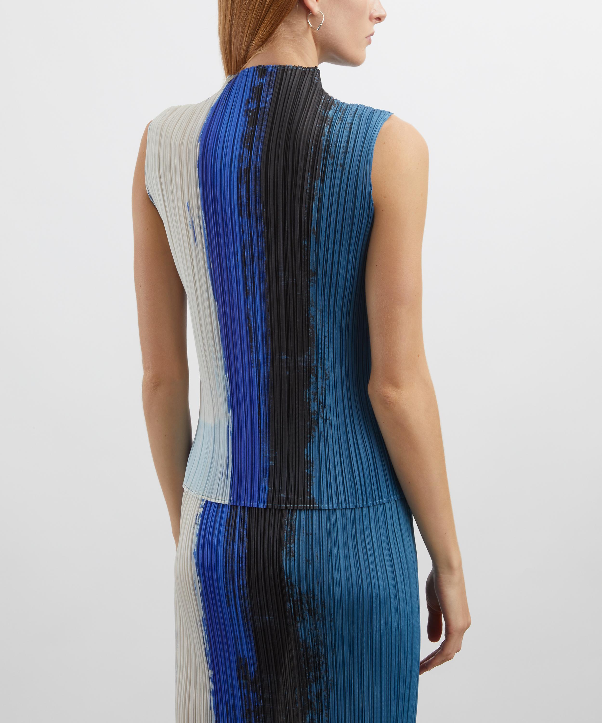 Pleats Please Issey Miyake - JUMP Blue Pleated Top image number 3