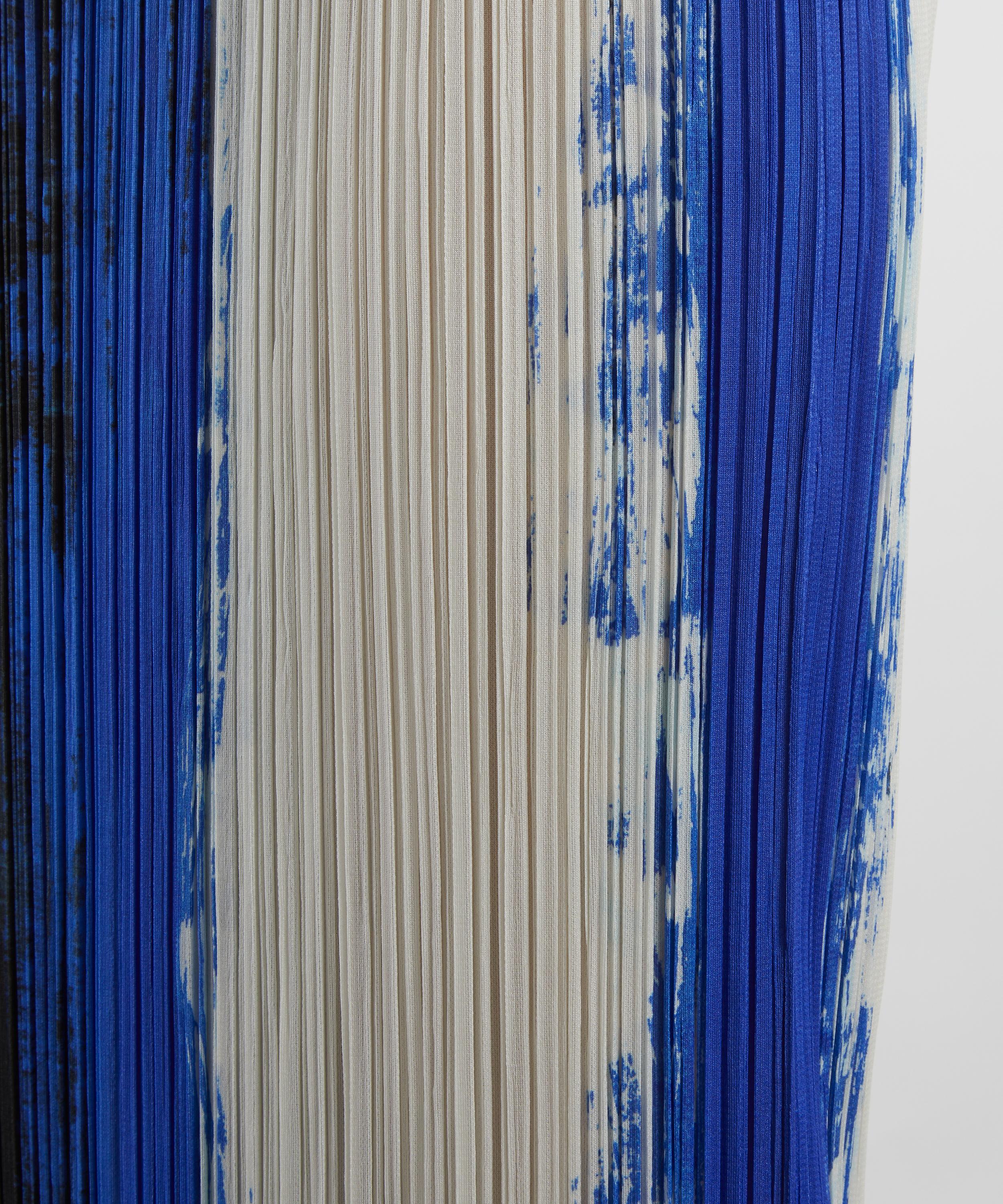 Pleats Please Issey Miyake - JUMP Blue Pleated Midi Skirt image number 4