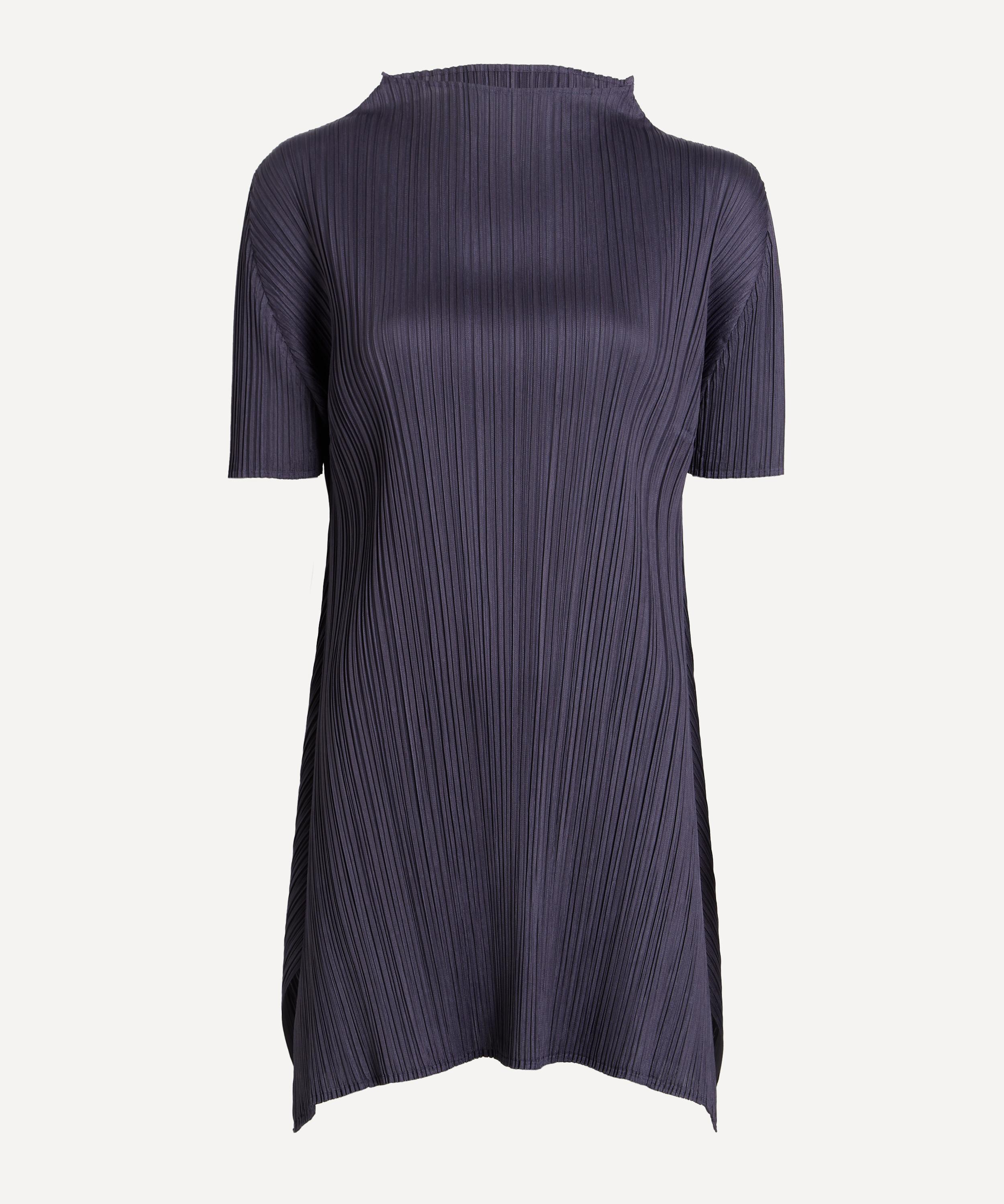 Pleats Please Issey Miyake - MONTHLY COLOURS: JULY Dark Grey Pleated Tunic image number 0