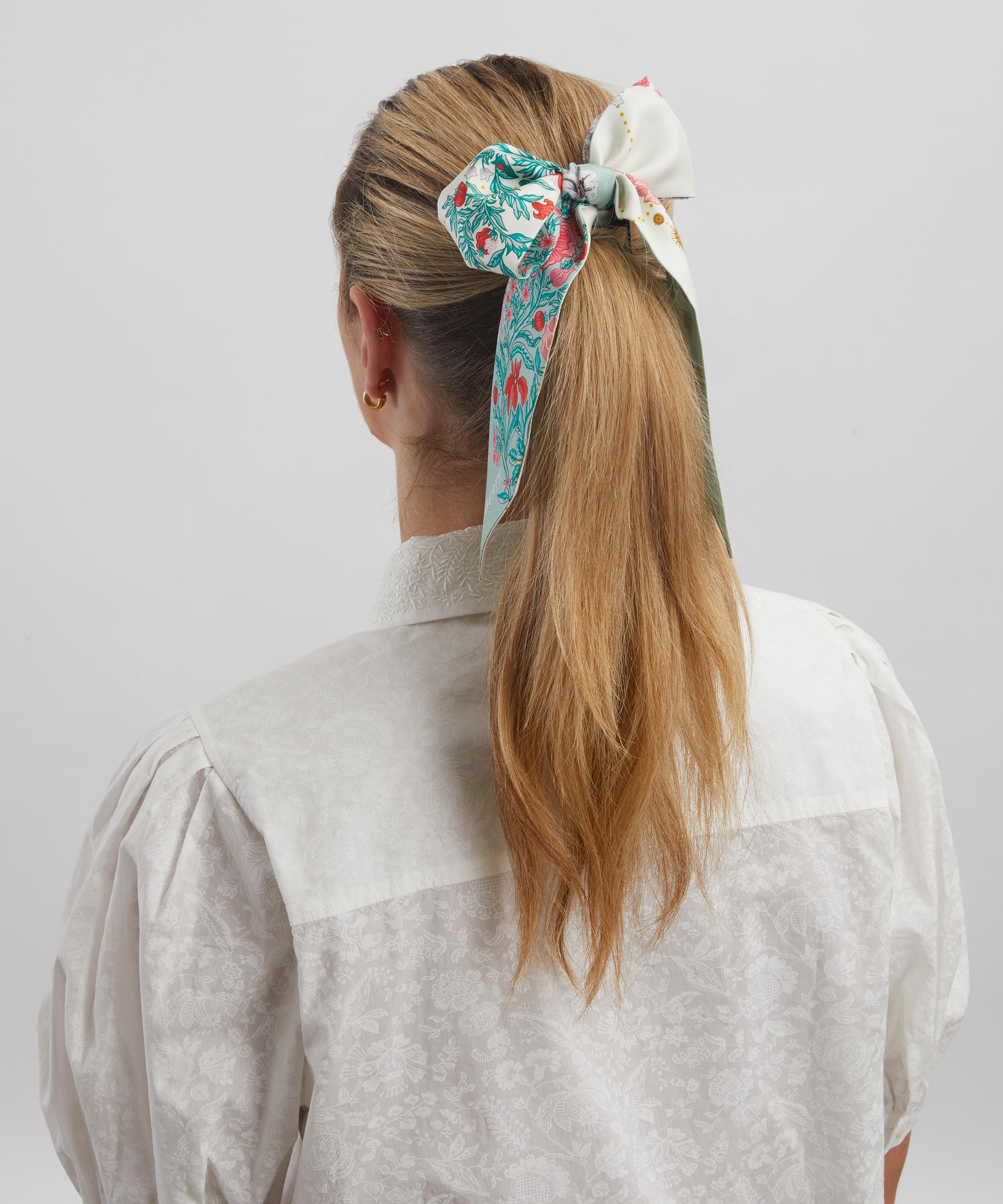Liberty - Cancer 5X88 Ribbonette Silk Scarf image number 1