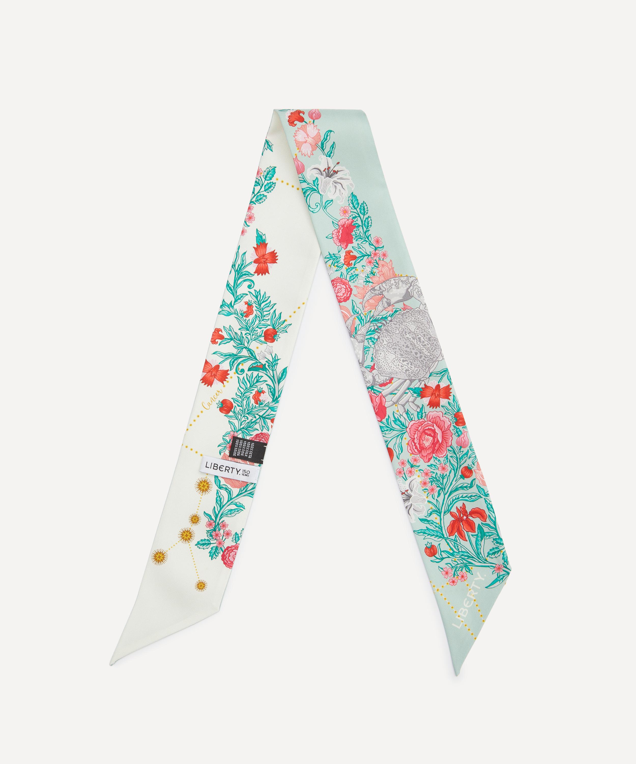Liberty - Cancer 5X88 Ribbonette Silk Scarf image number 2
