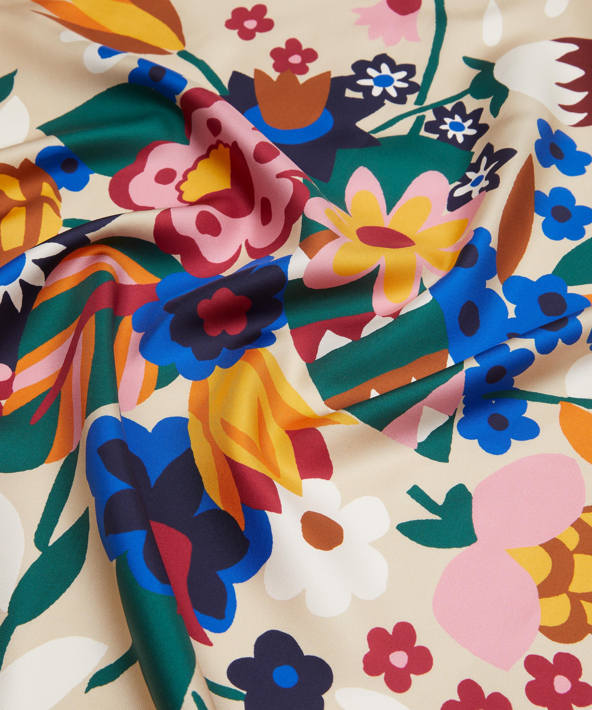 Liberty - Floral Ballet 90X90 Silk Scarf image number 4