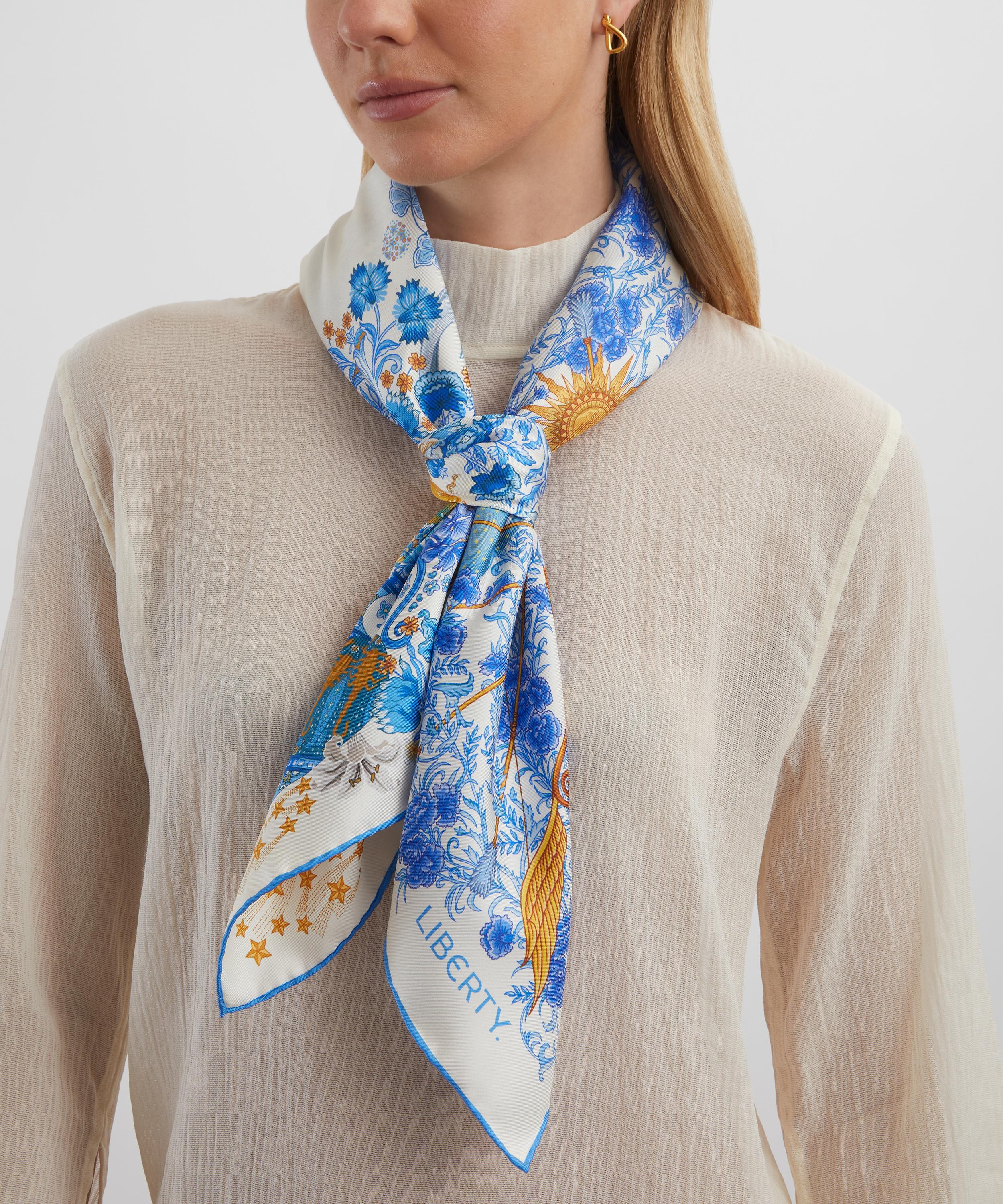 Liberty - Zodiac 90X90 Silk Scarf image number 1