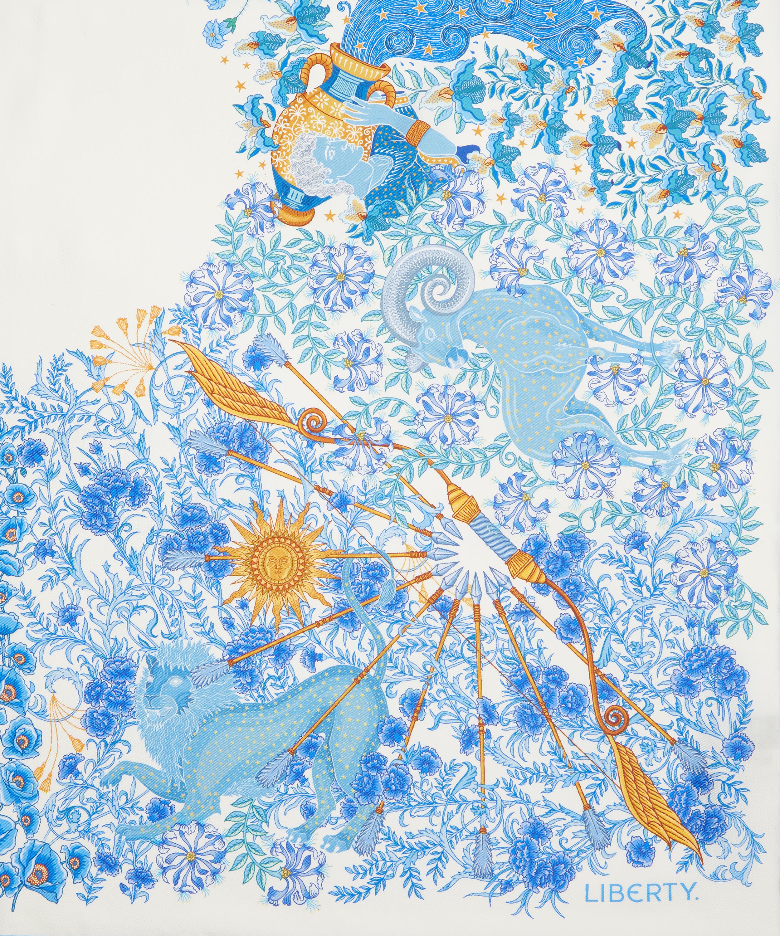 Liberty - Zodiac 90X90 Silk Scarf image number 2