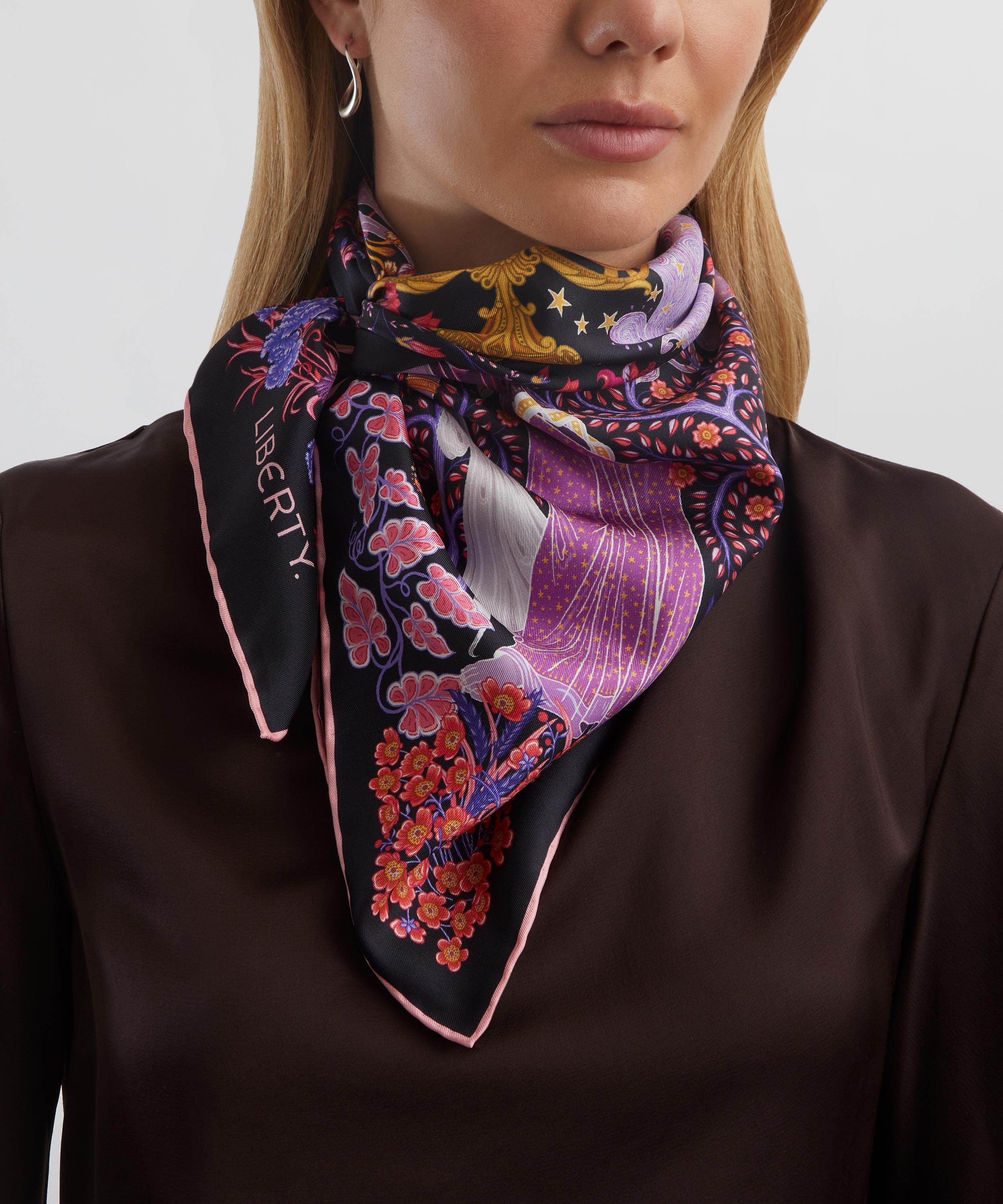 Liberty - Zodiac 90X90 Silk Scarf image number 1