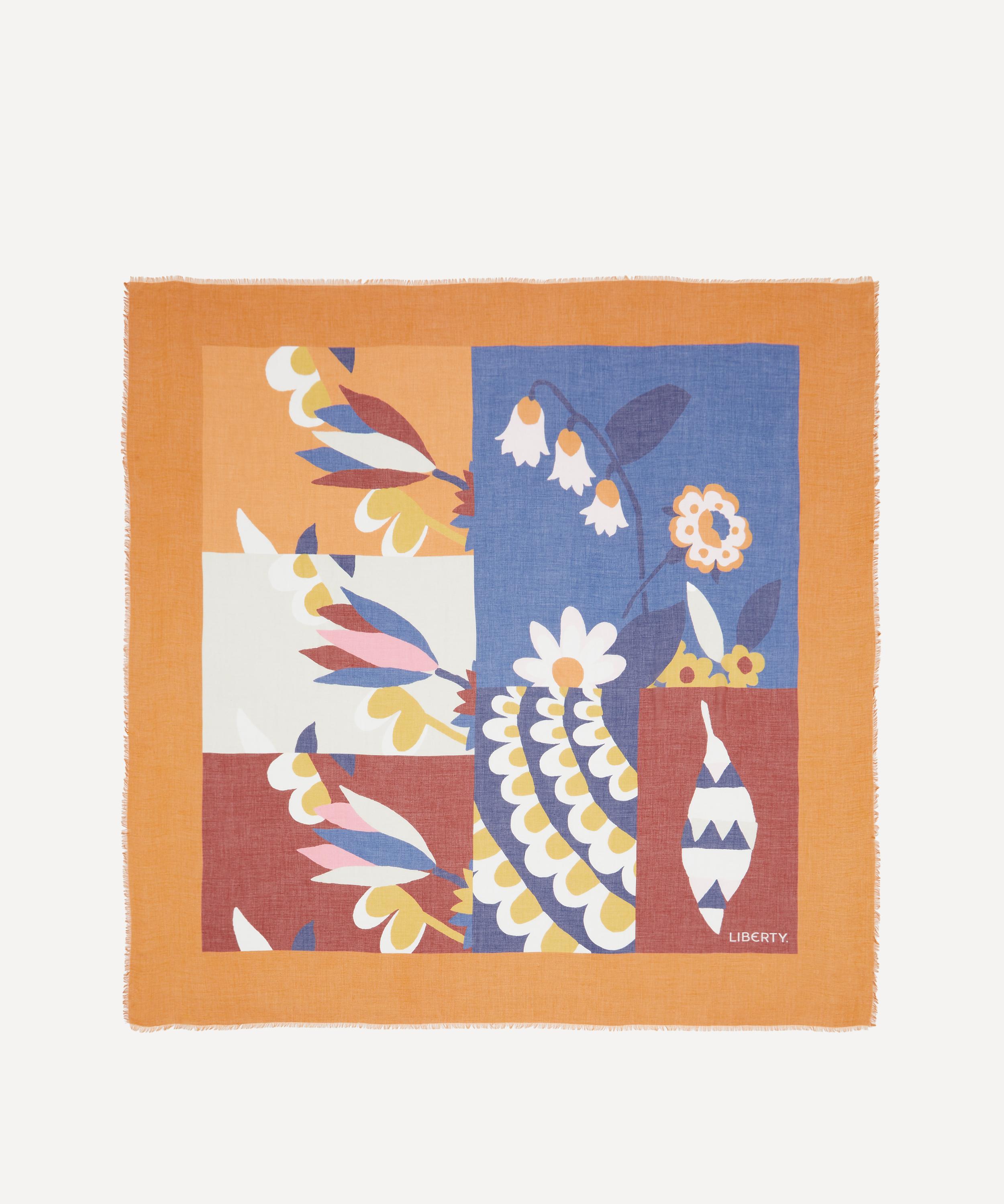 Liberty - Tropical Floral 135X135 Modal-Cashmere Scarf image number 0