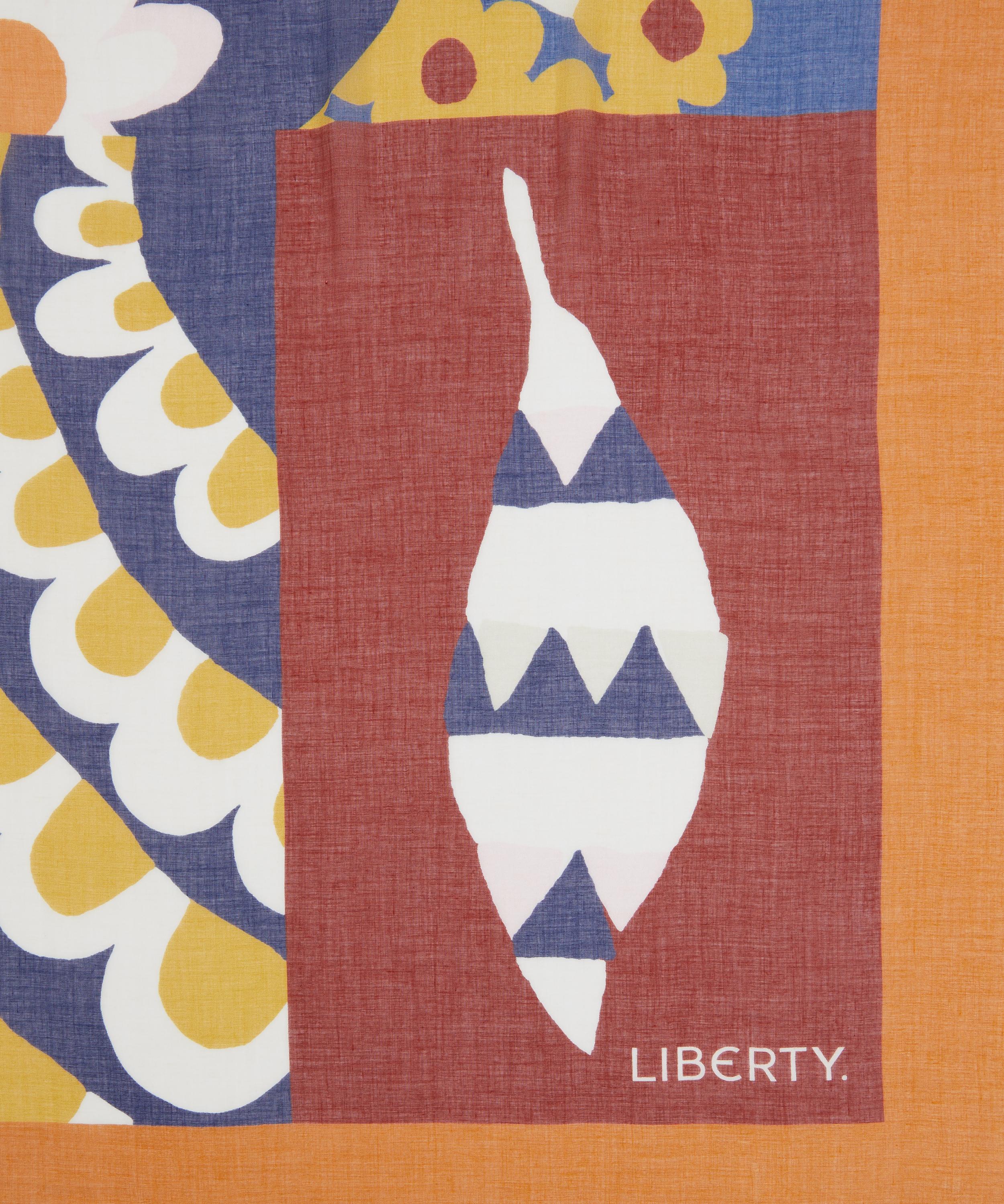 Liberty - Tropical Floral 135X135 Modal-Cashmere Scarf image number 3