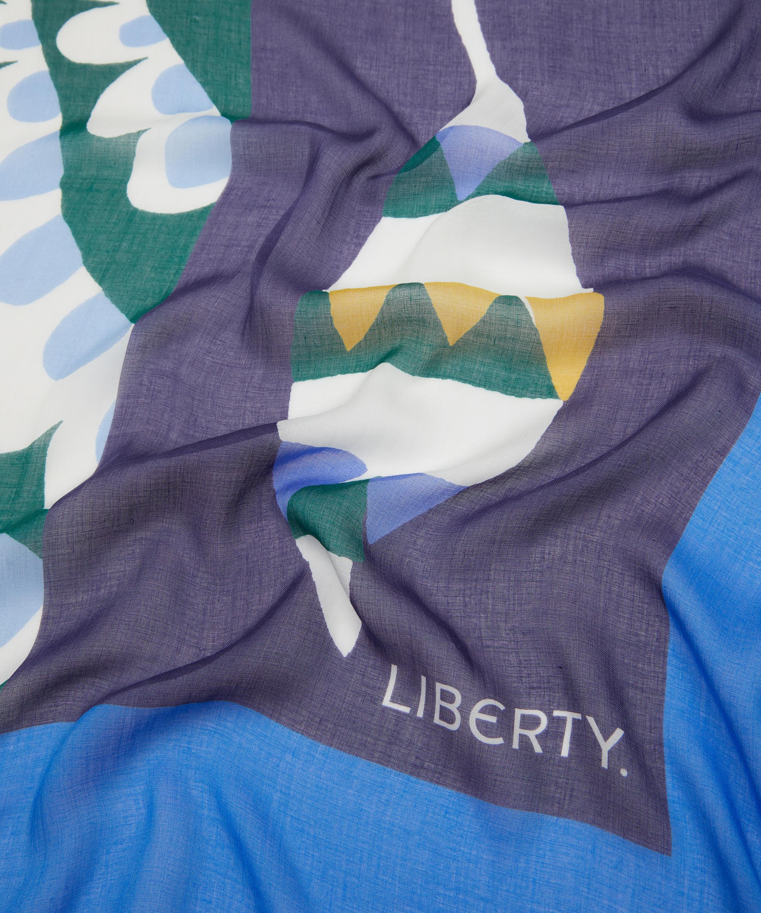Liberty - Tropical Floral 135X135 Modal-Cashmere Scarf image number 3