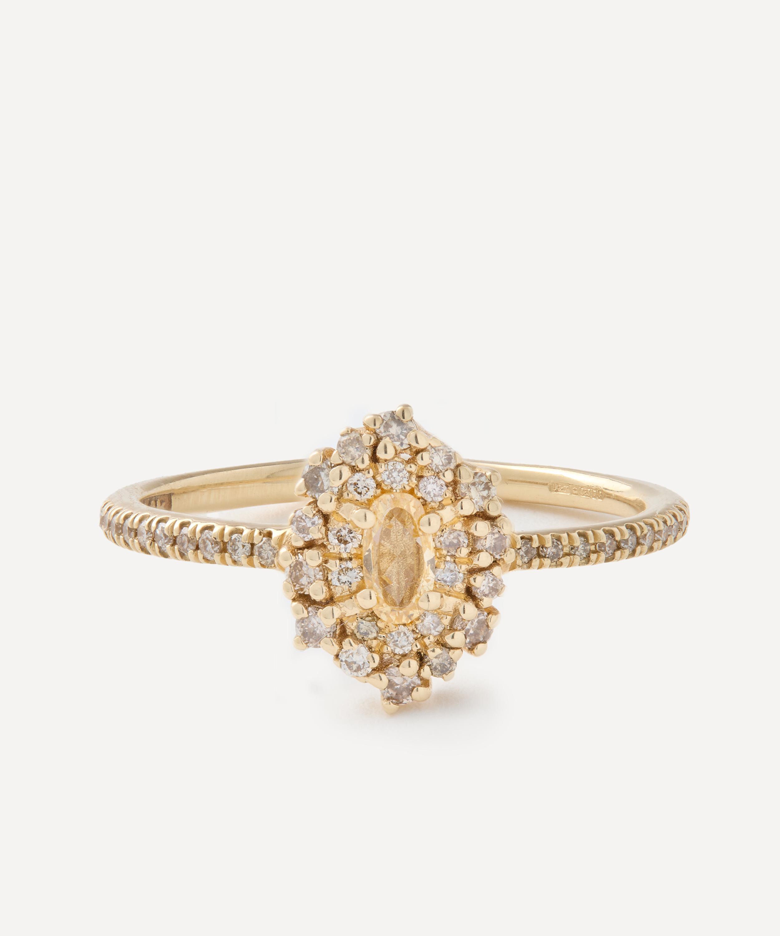 Suzanne Kalan - 14ct Gold One-of-a-Kind Yellow Diamond Ring