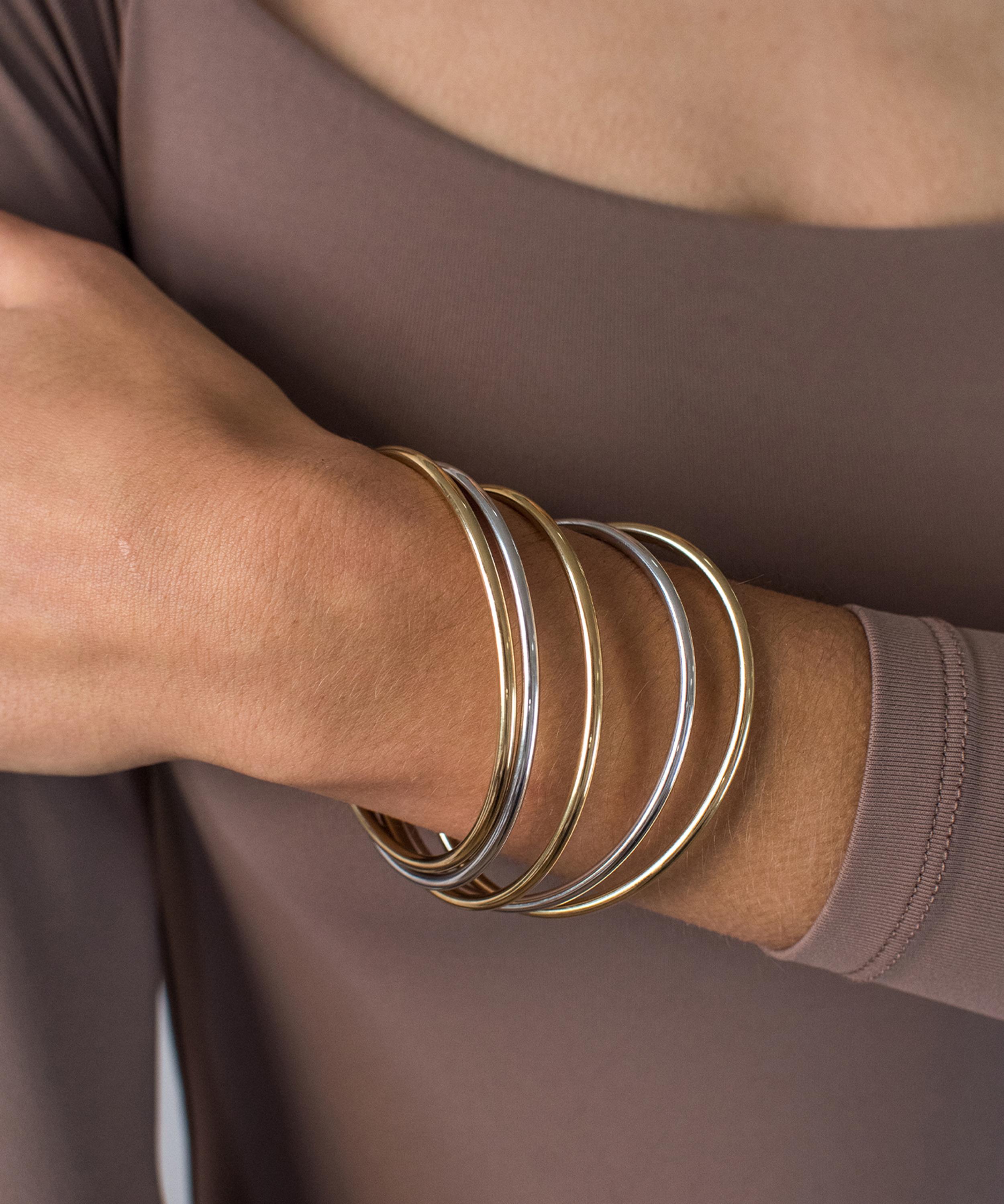 JENNY BIRD - Mixed Metal Dane Bangle Bracelet Set image number 1