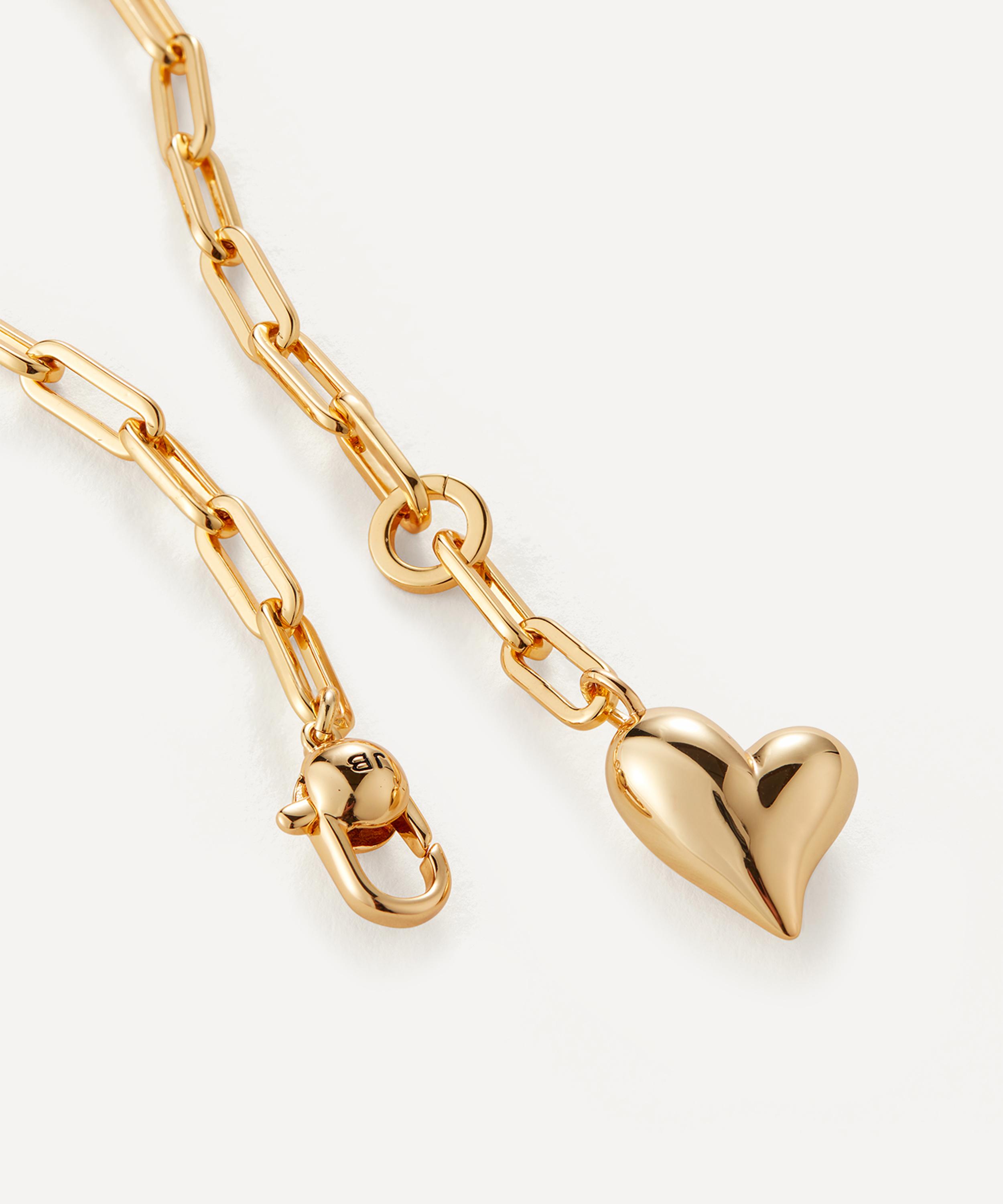 JENNY BIRD - 14ct Gold-Plated Puffy Heart Lariat Necklace image number 2