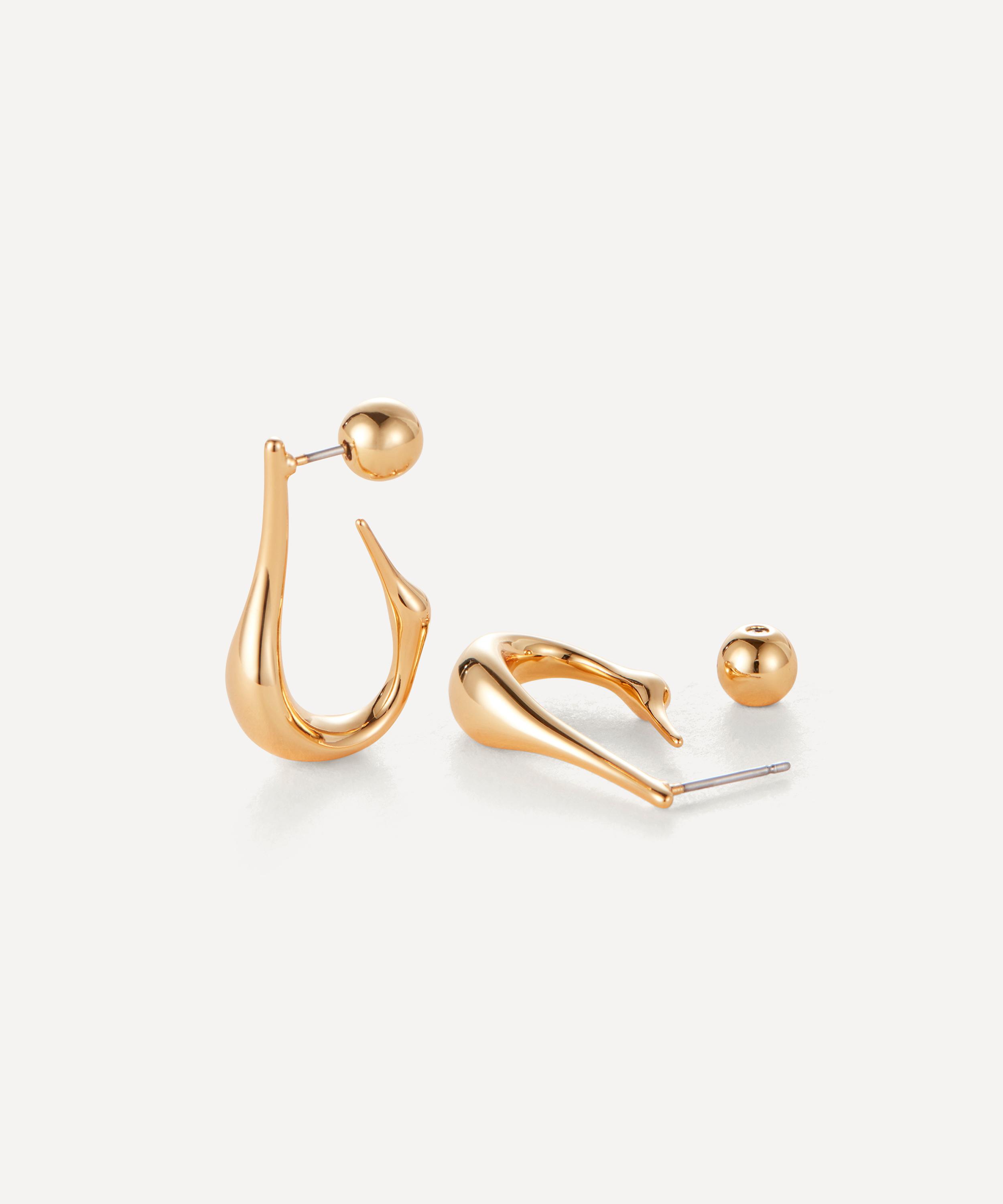 JENNY BIRD - 14ct Gold-Plated Small Colette Hoop Earrings image number 0