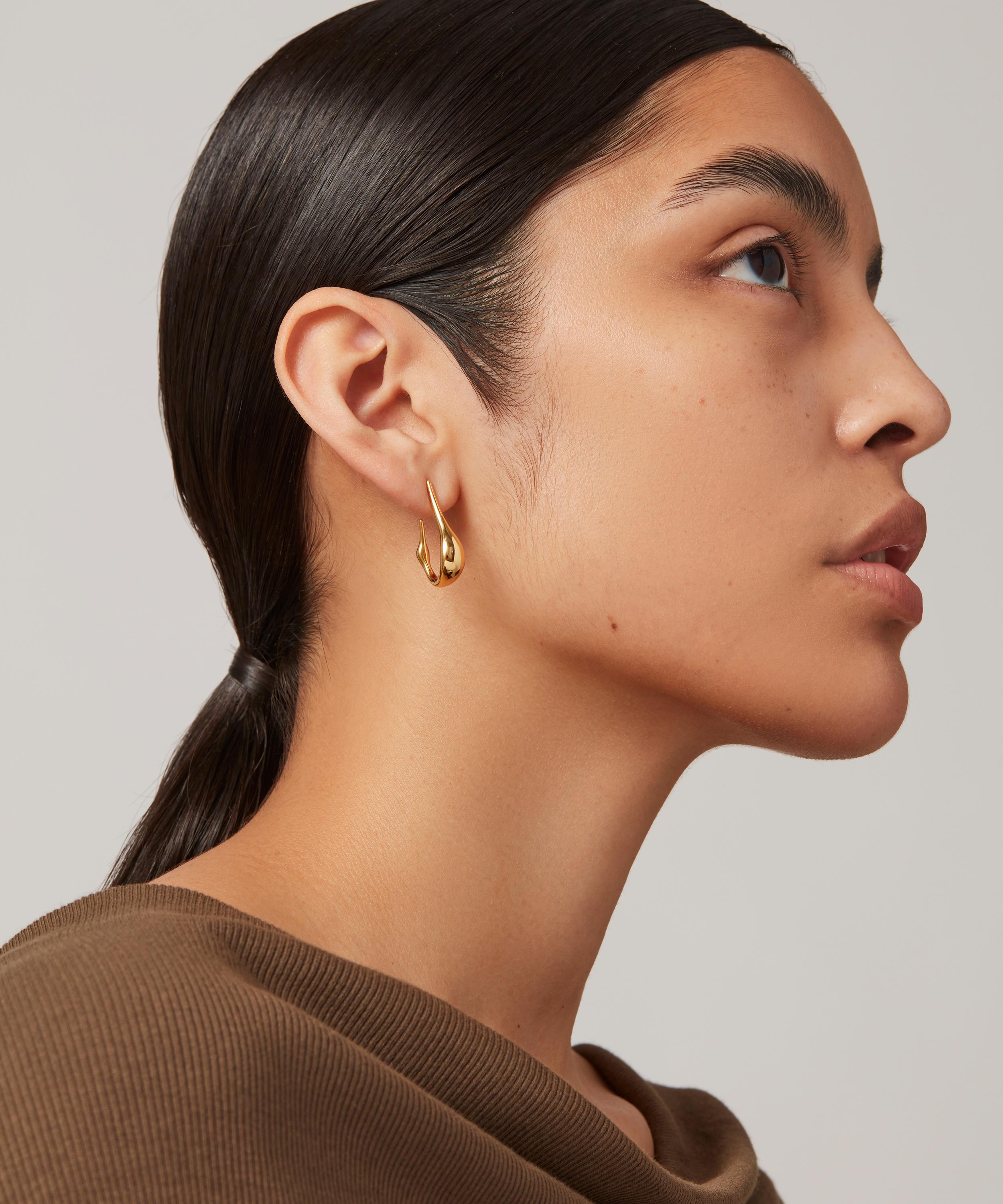 JENNY BIRD - 14ct Gold-Plated Small Colette Hoop Earrings image number 1