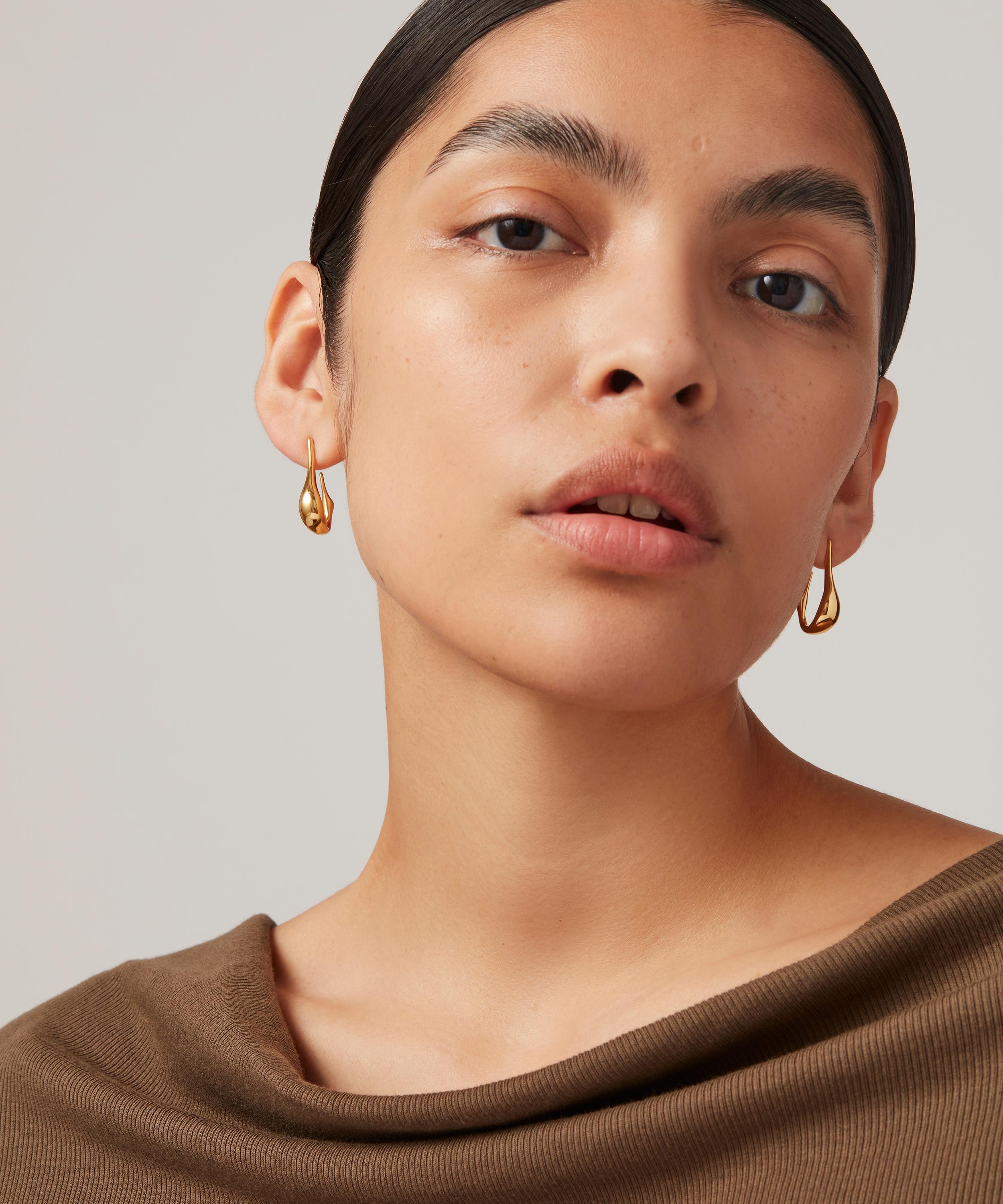JENNY BIRD - 14ct Gold-Plated Small Colette Hoop Earrings image number 2