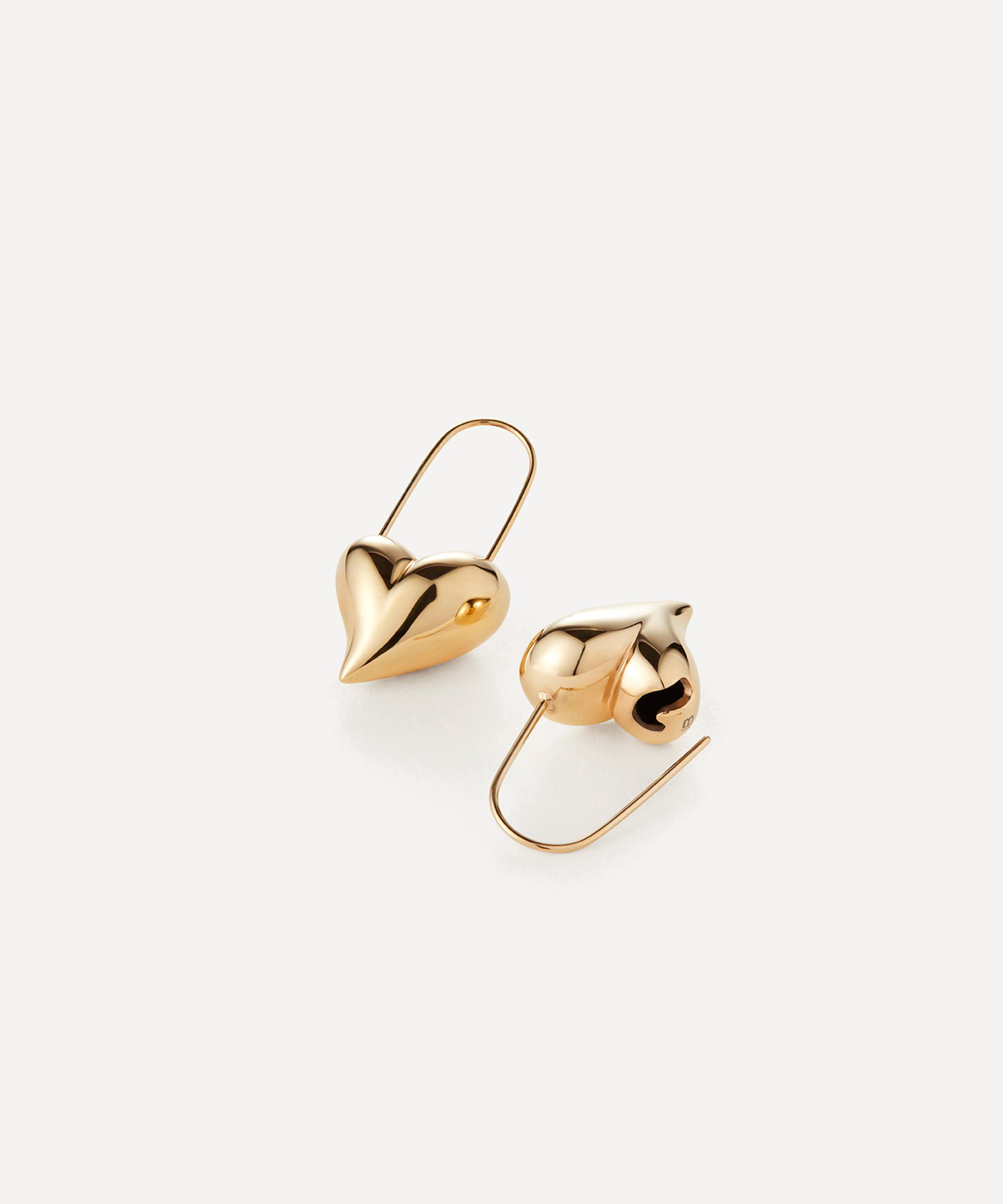 JENNY BIRD - 14ct Gold-Plated Celeste Heart Drop Earrings image number 2