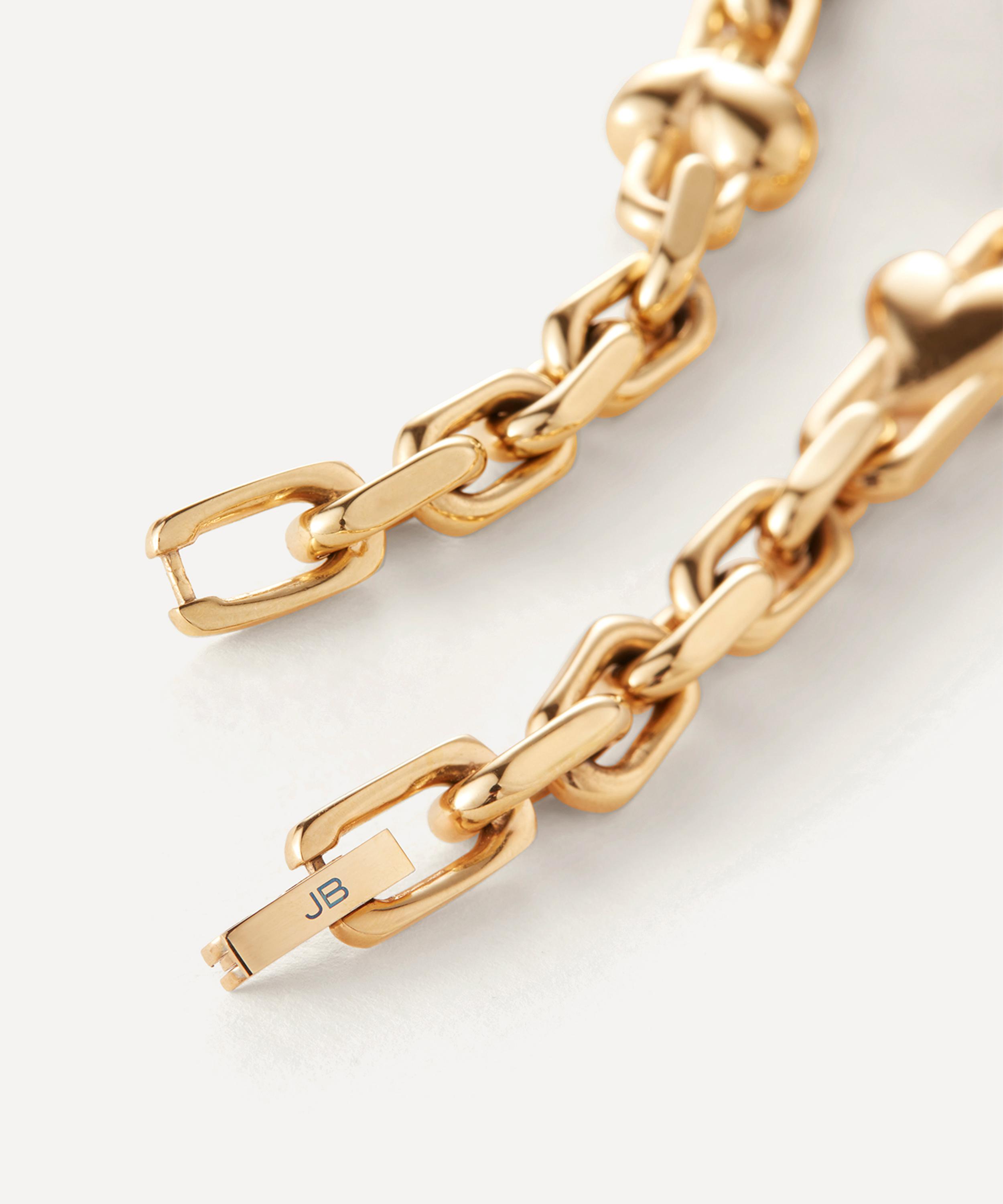 JENNY BIRD - 14ct Gold-Plated Art Heart Chain Bracelet image number 2
