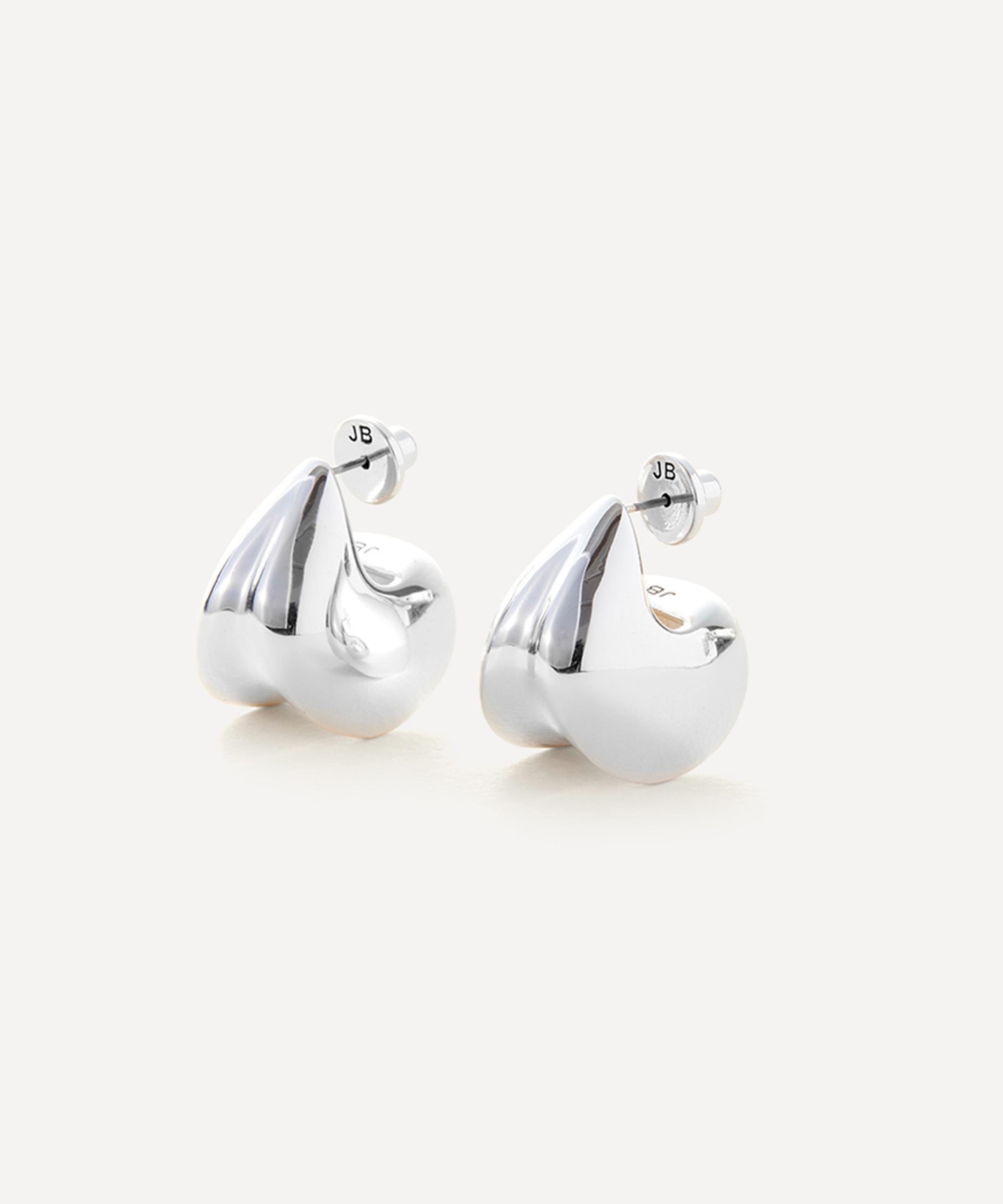 JENNY BIRD - Silver-Plated Nouveaux Puff Hoop Earrings image number 0