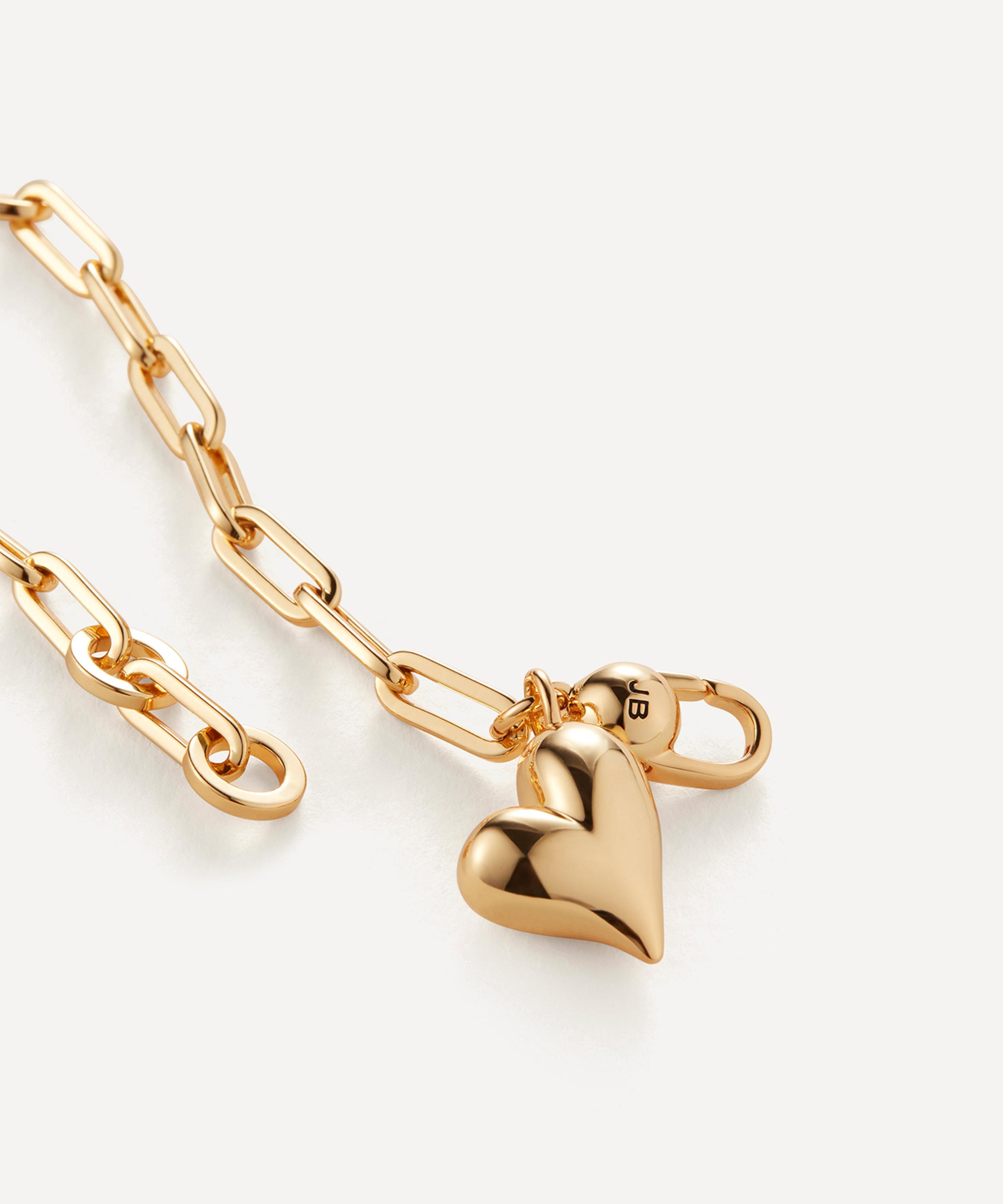 JENNY BIRD - 14ct Gold-Plated Puffy Heart Chain Bracelet image number 2