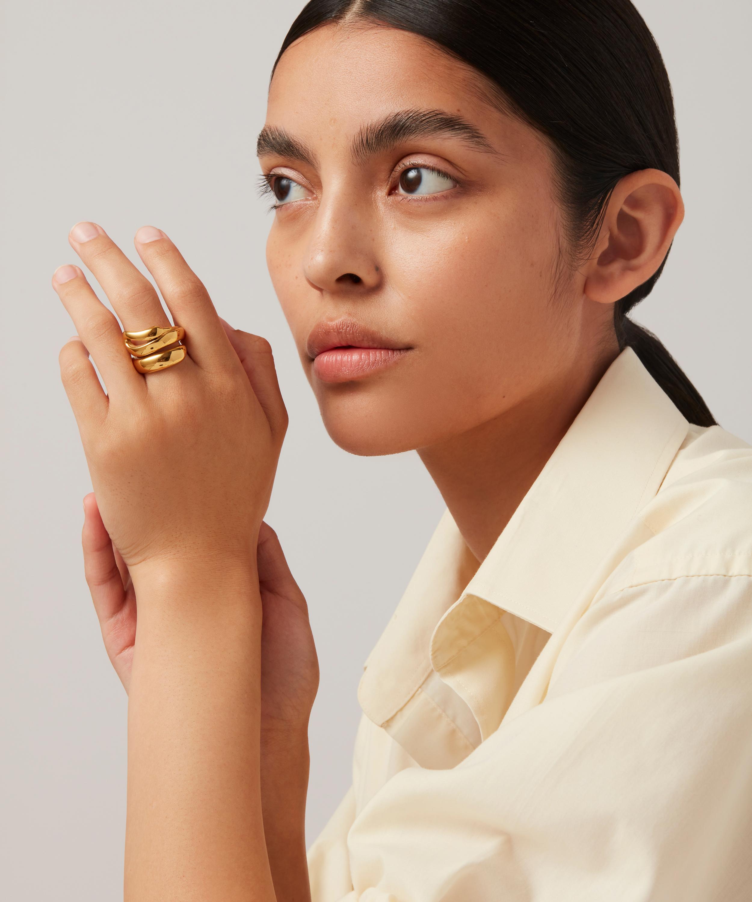 JENNY BIRD - 14ct Gold-Plated Sées Ring image number 1