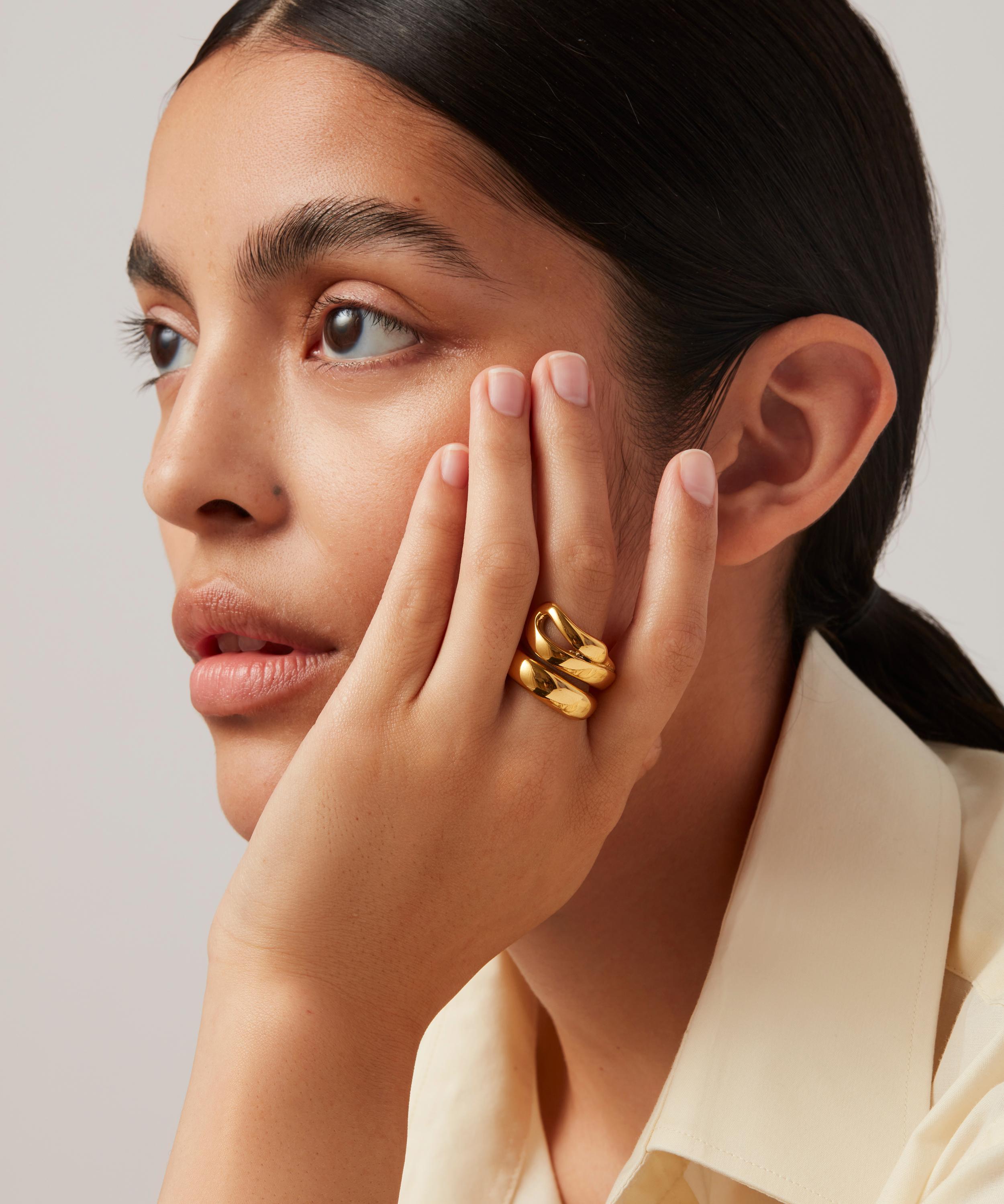 JENNY BIRD - 14ct Gold-Plated Sées Ring image number 2
