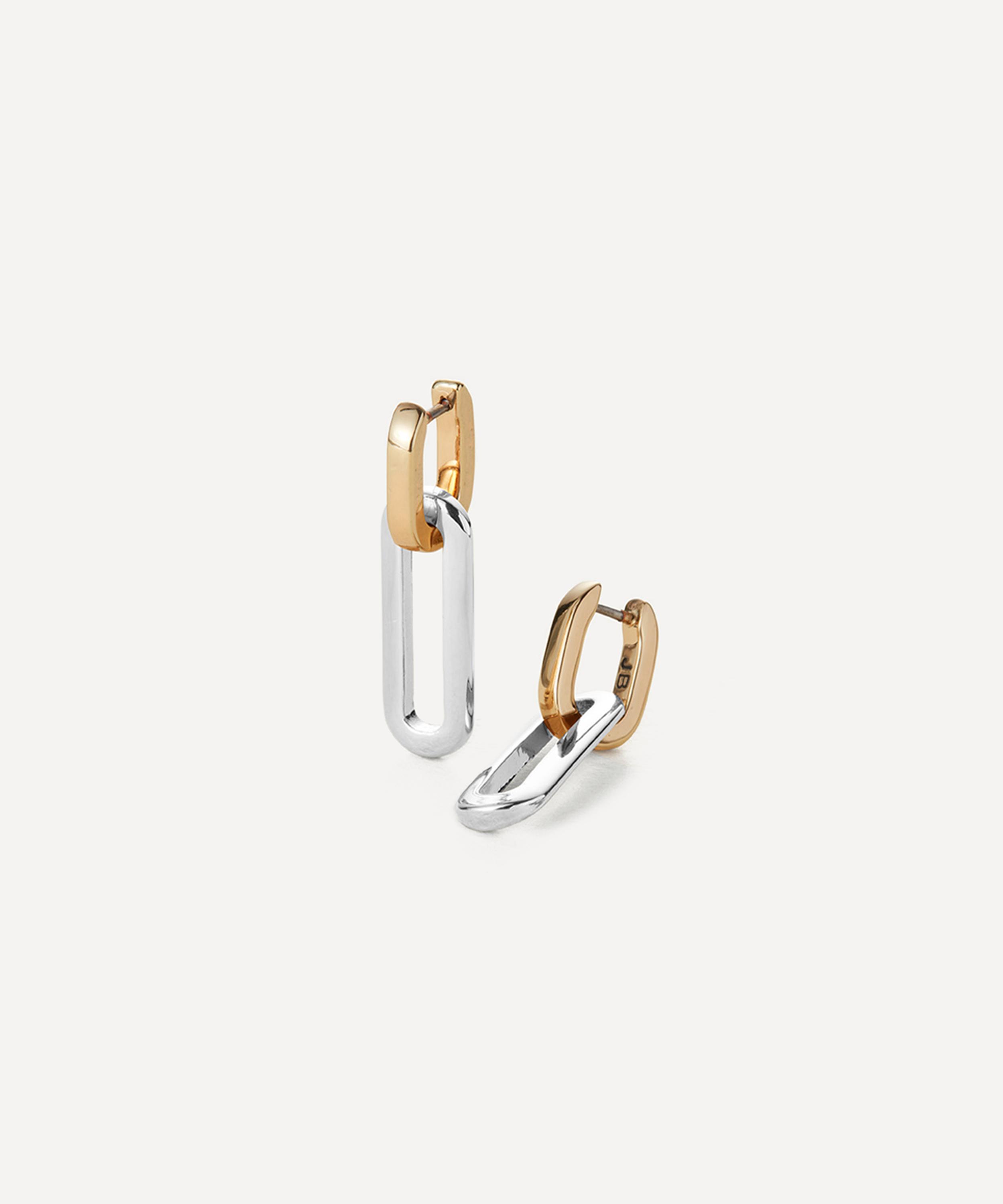 JENNY BIRD - Mixed Metal Teeni Detachable Link Drop Hoop Earrings image number 0