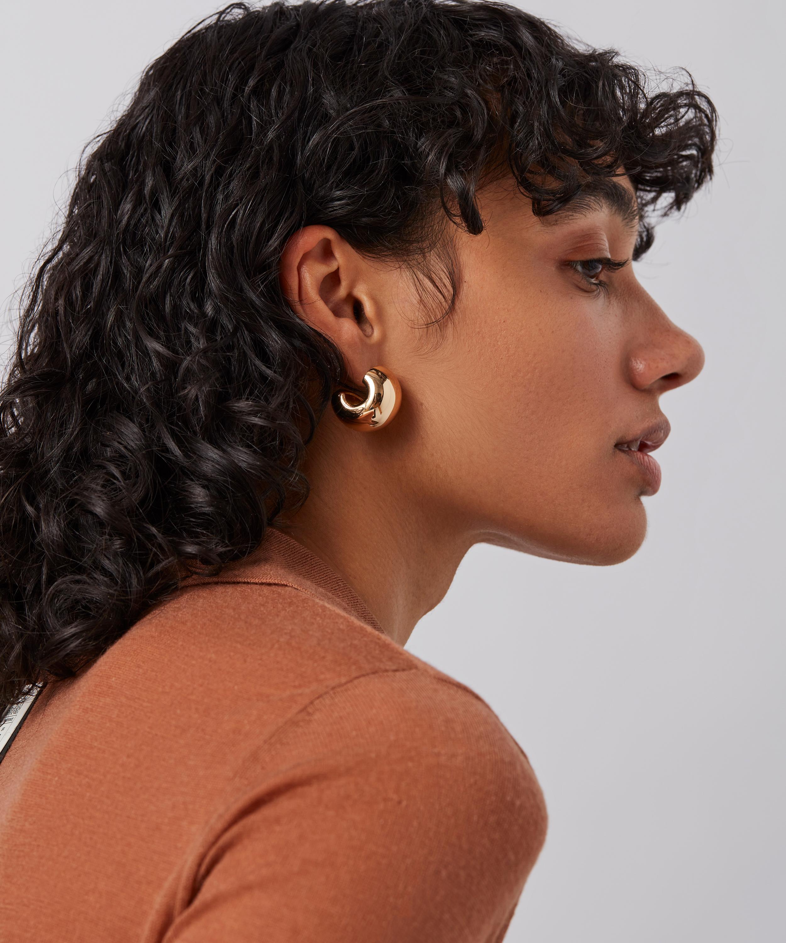 JENNY BIRD - 14ct Gold-Plated Gemma Hoop Earrings image number 3