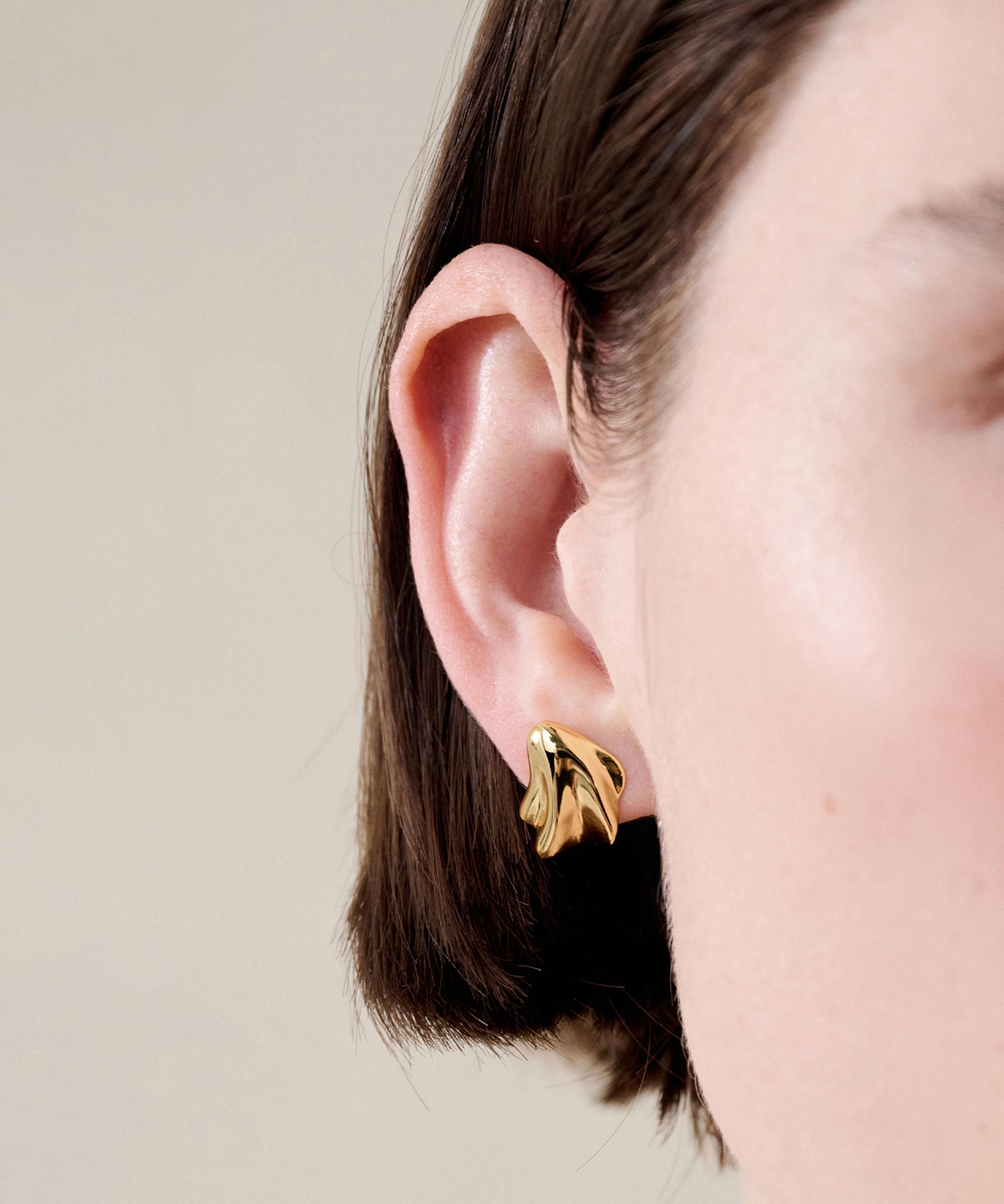 JENNY BIRD - 14ct Gold-Plated Zoe Stud Earrings image number 3