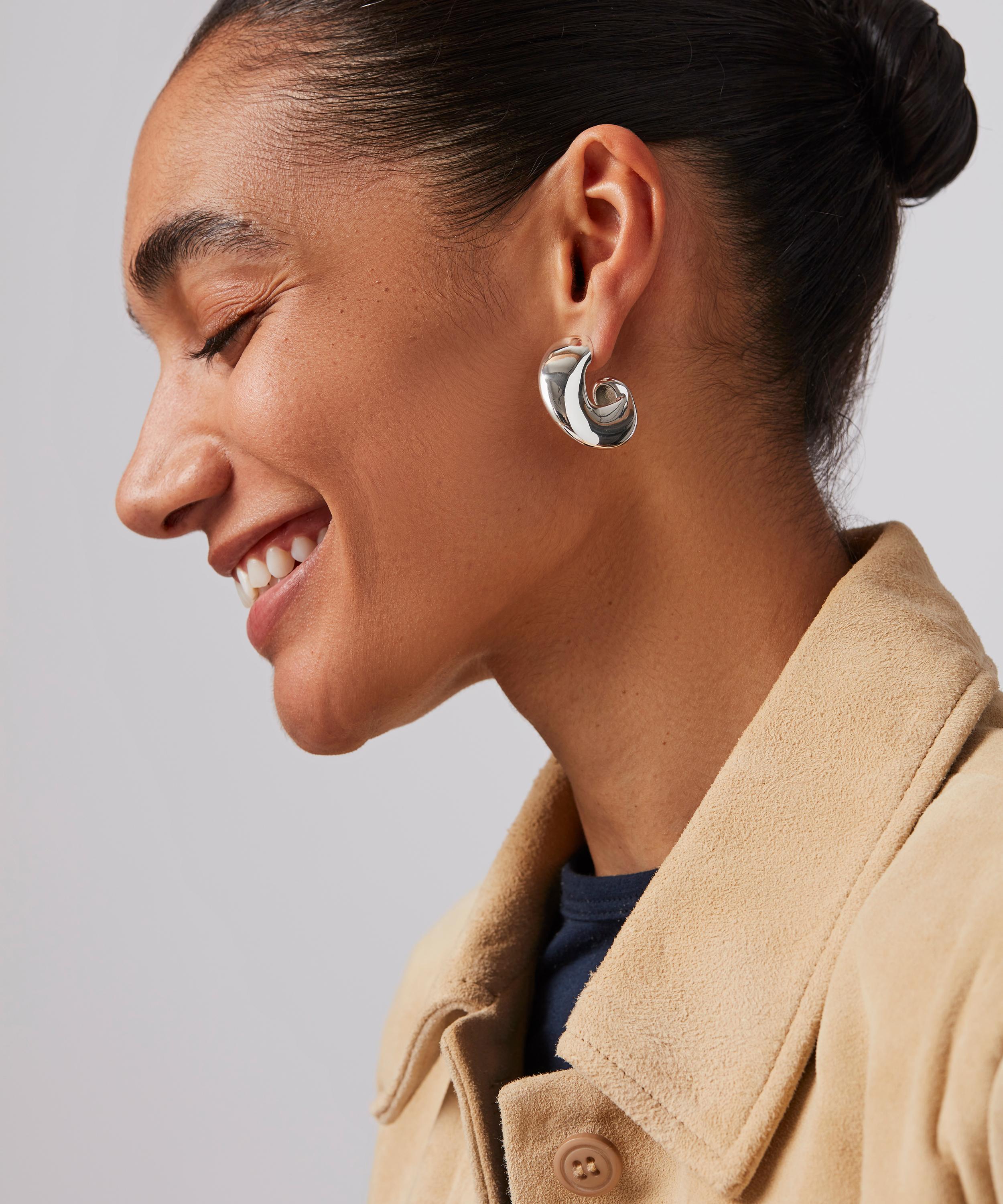 JENNY BIRD - Silver-Plated Gigi Hoop Earrings image number 1